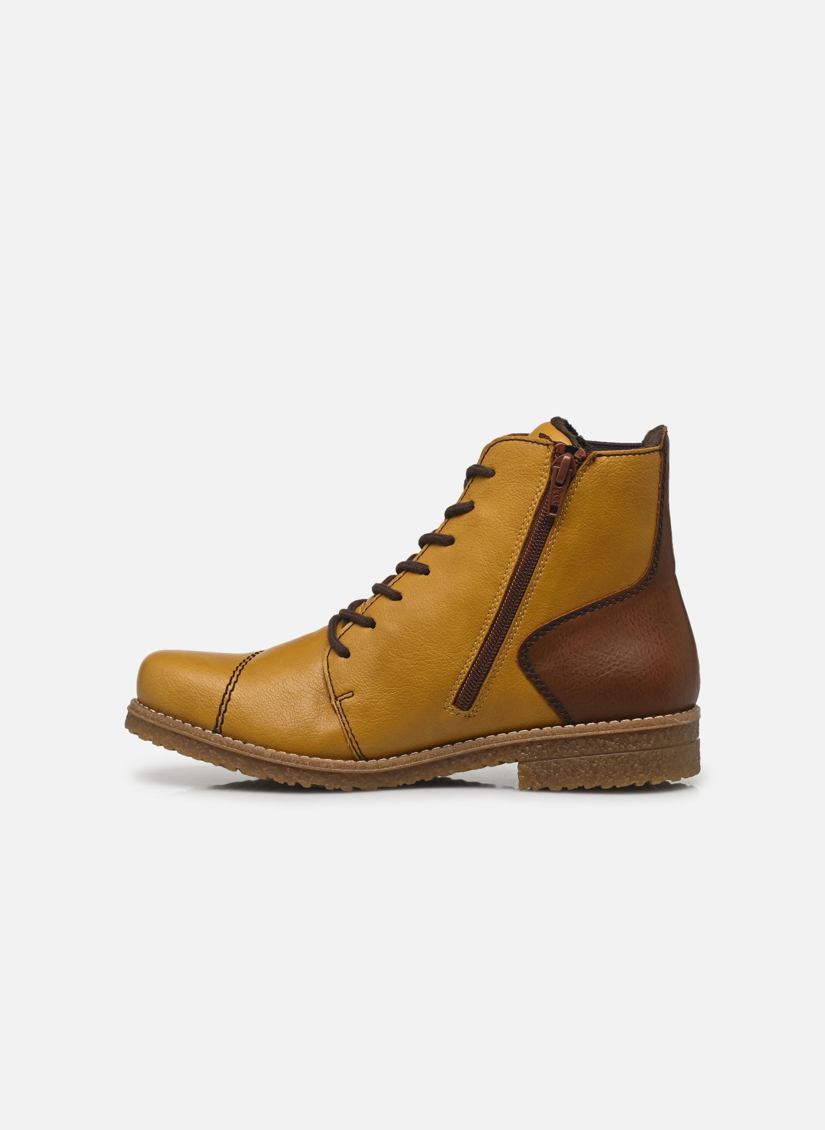 Bottines à lacets 73522 femme jaune Rieker Bottines à lacets 73522 femme jaune JAUNE COMBINÉ