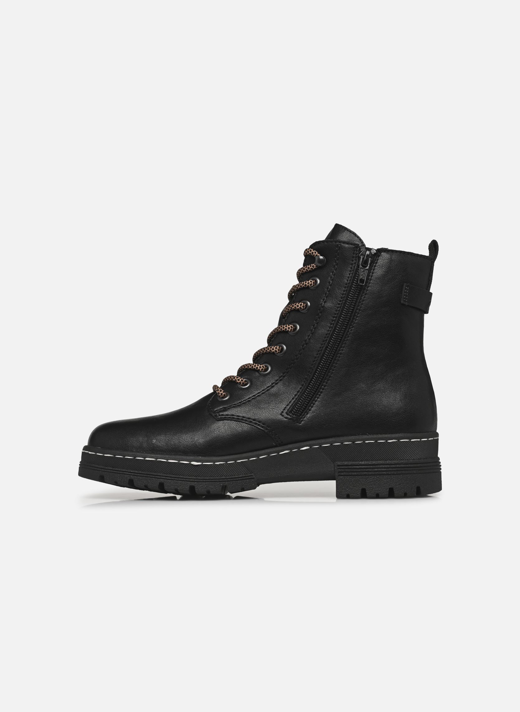 Bottines à lacets 73850 femme noir Rieker Bottines à lacets 73850 femme noir NOIR