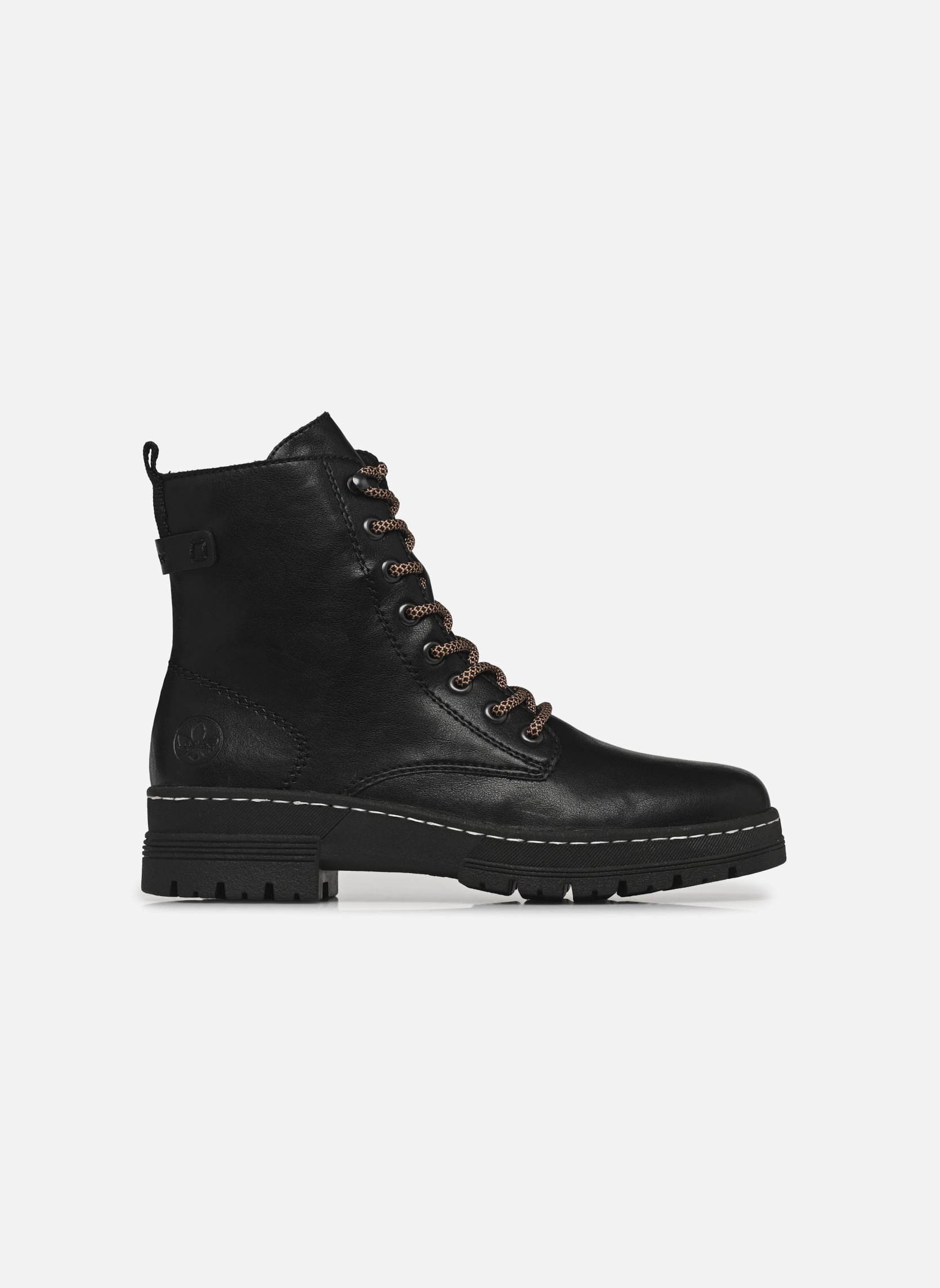 Bottines à lacets 73850 femme noir Rieker Bottines à lacets 73850 femme noir NOIR