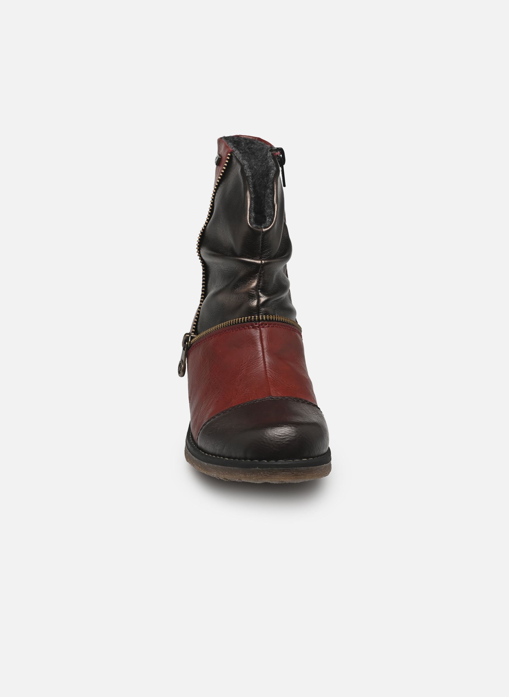 Stiefeletten und Stiefel 79654 damen rot Rieker Stiefeletten und Stiefel 79654 damen rot ROUGE COMBINÉ