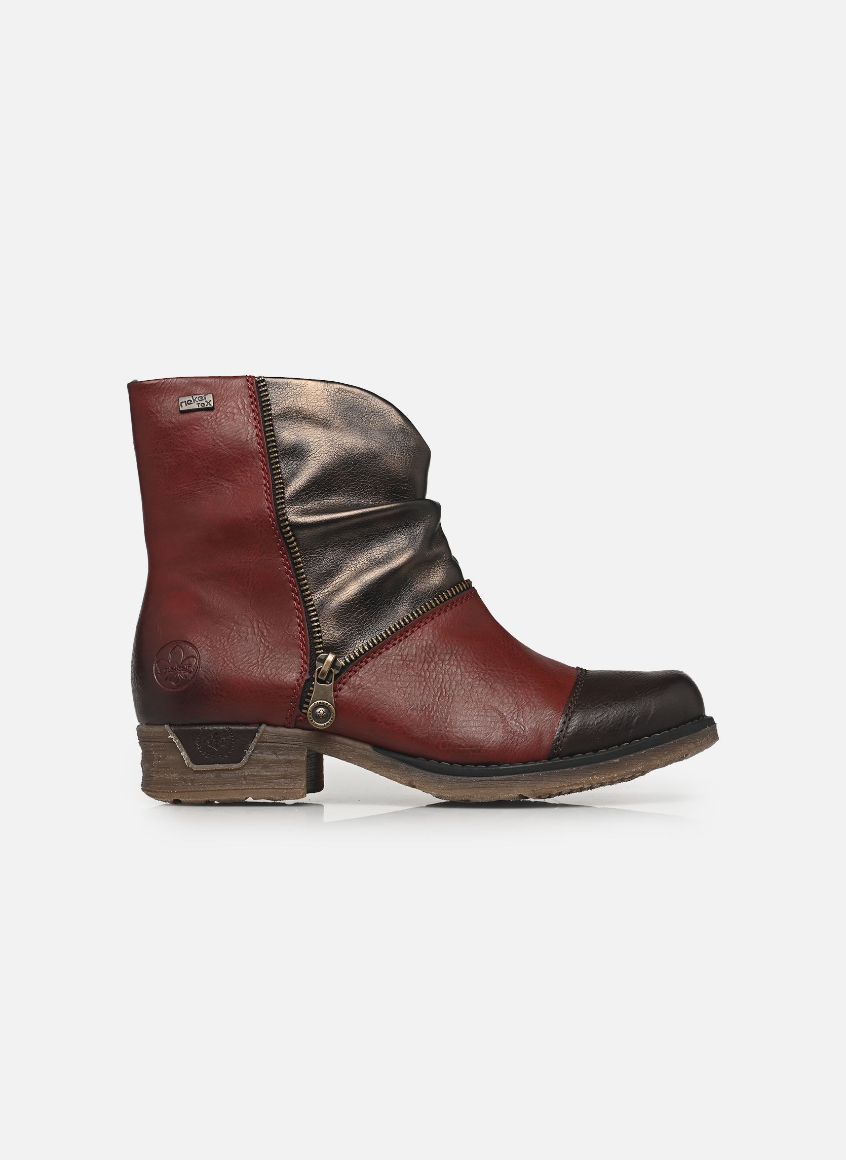 Stiefeletten und Stiefel 79654 damen rot Rieker Stiefeletten und Stiefel 79654 damen rot ROUGE COMBINÉ