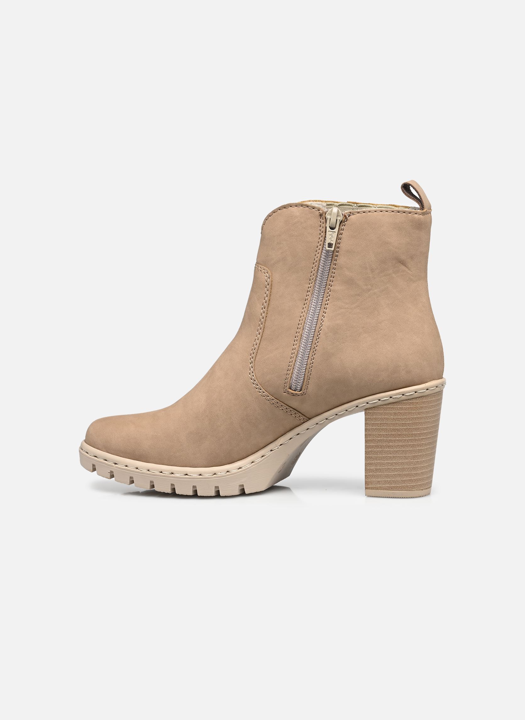 Bottines et boots Y2571 femme beige Rieker Bottines et boots Y2571 femme beige MARRON
