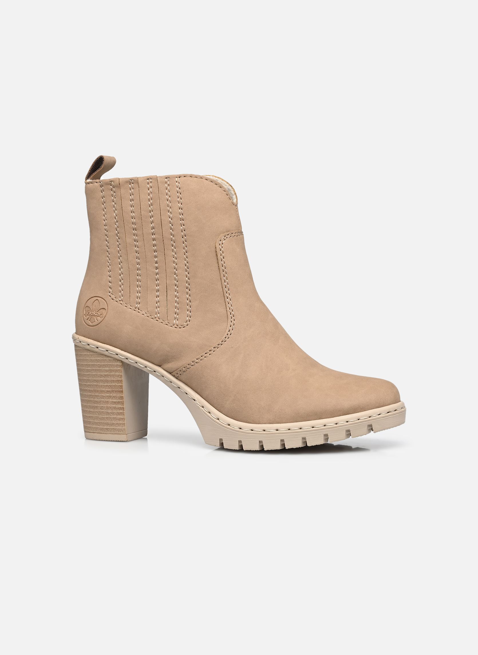 Bottines et boots Y2571 femme beige Rieker Bottines et boots Y2571 femme beige MARRON
