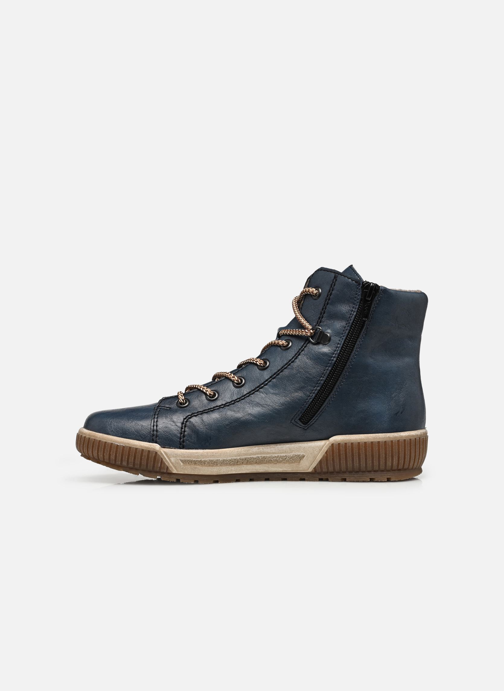 Hoge sneakers N0730 dames blauw Rieker Hoge sneakers N0730 dames blauw BALTIK/MOGANO