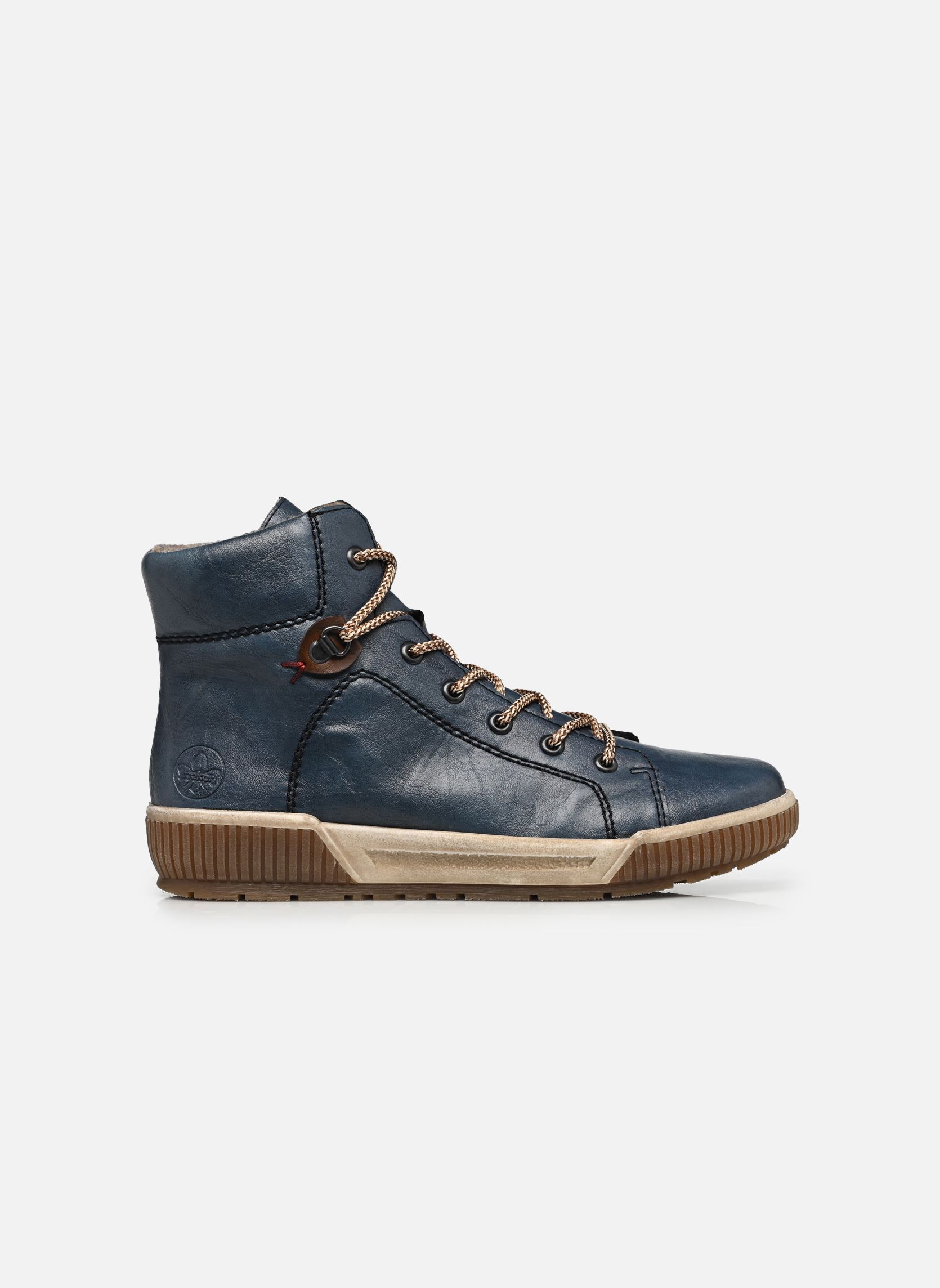 Hoge sneakers N0730 dames blauw Rieker Hoge sneakers N0730 dames blauw BALTIK/MOGANO