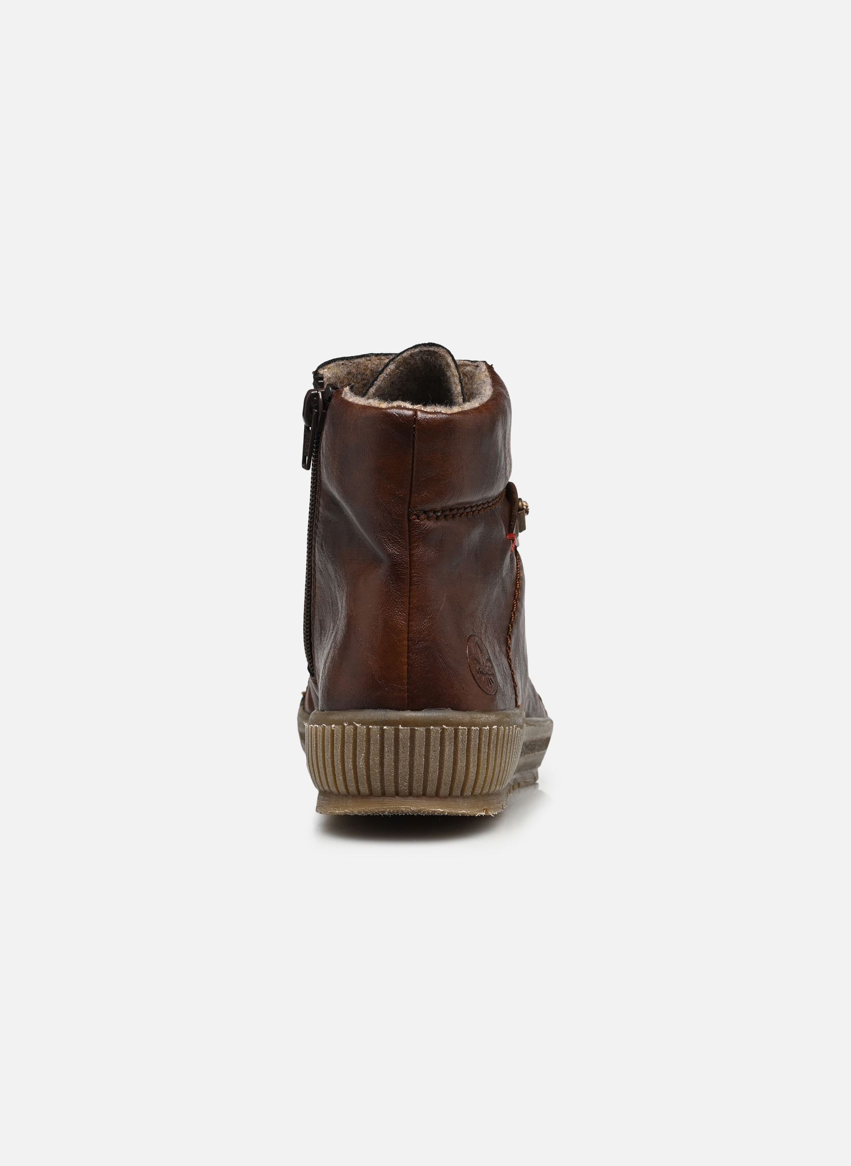 Hoge sneakers N0730 dames bruin Rieker Hoge sneakers N0730 dames bruin CHESTNUT/MOGANO