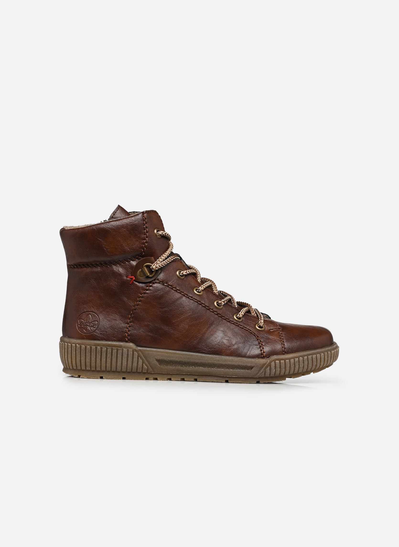 Hoge sneakers N0730 dames bruin Rieker Hoge sneakers N0730 dames bruin CHESTNUT/MOGANO