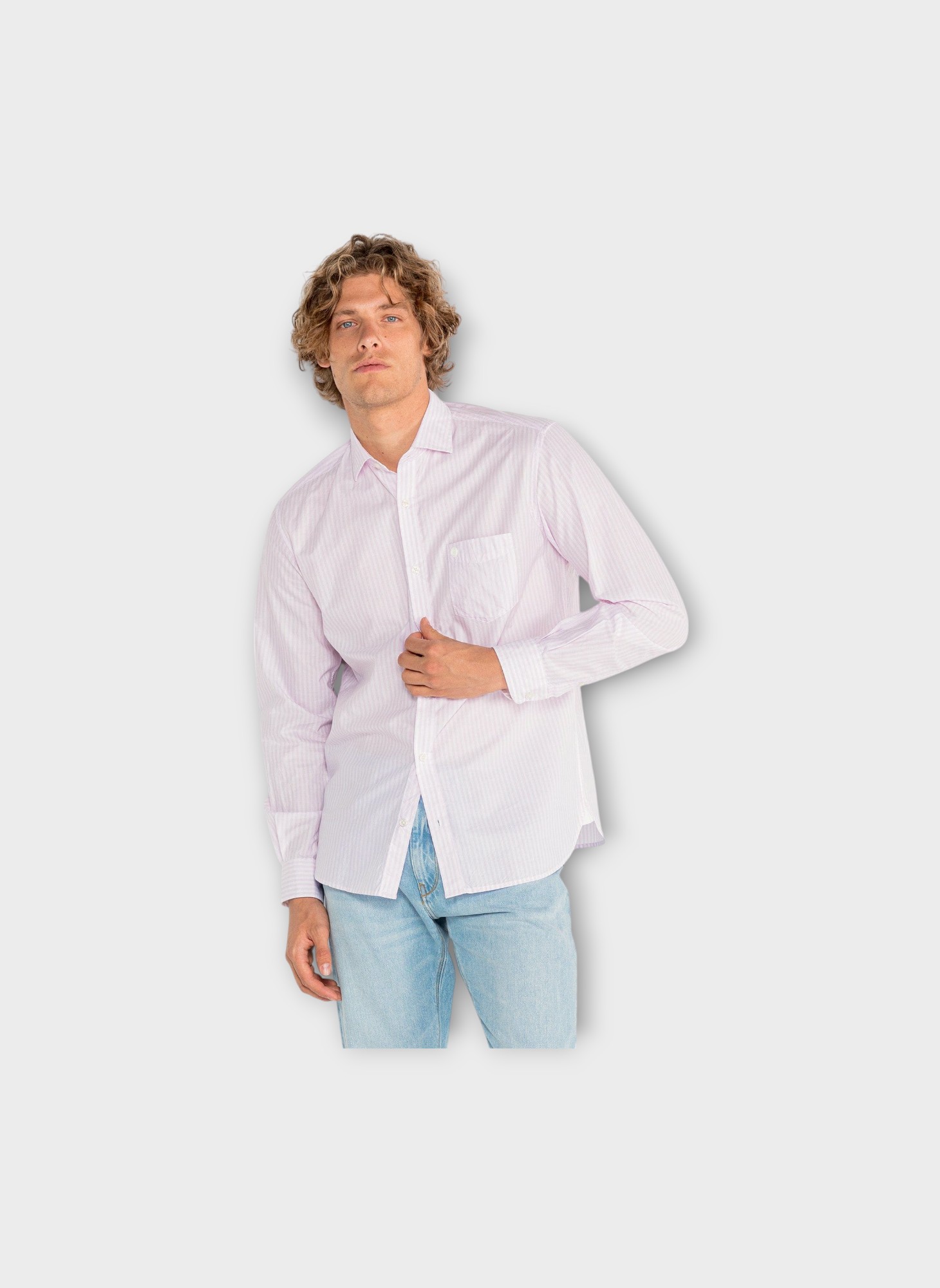Chemises Charles homme rose Serge Blanco Chemises Charles homme rose Rose