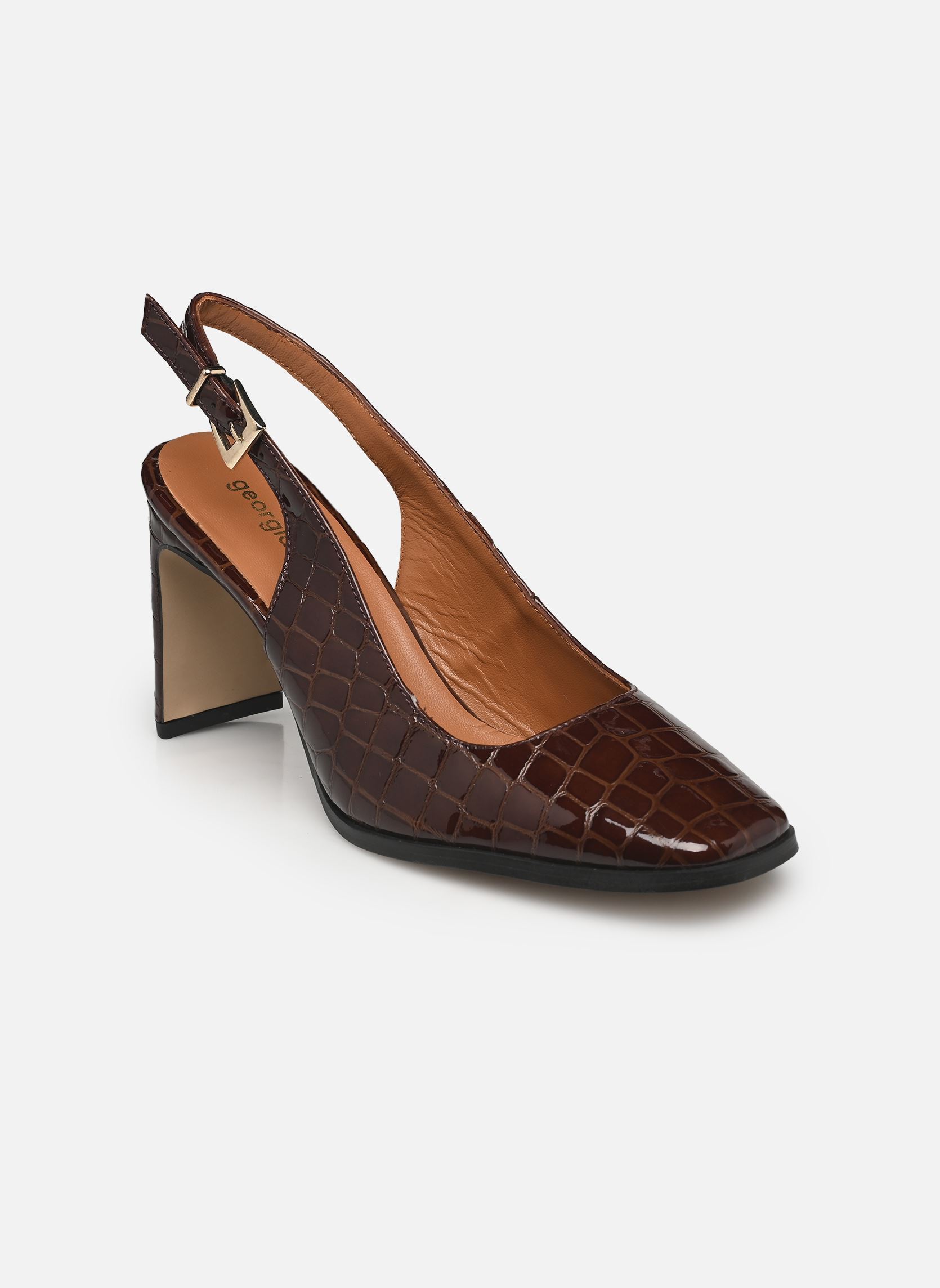 Slingback pumps Saraba dames bruin Georgia Rose Slingback pumps Saraba dames bruin CHOCOLAT