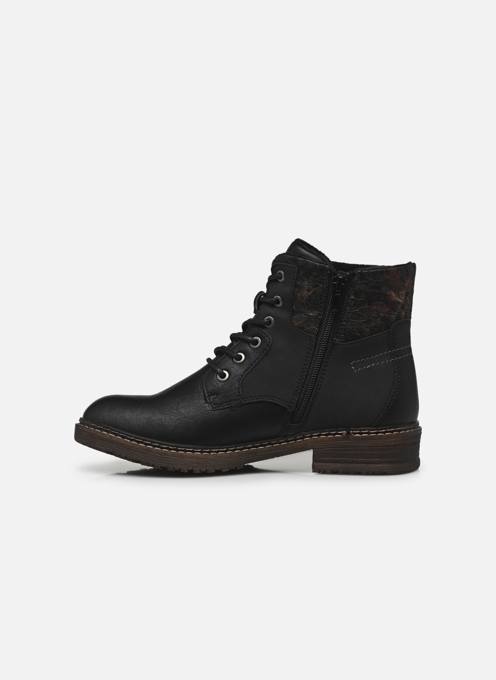 Geschnürte Stiefeletten 94712 damen schwarz Rieker Geschnürte Stiefeletten 94712 damen schwarz NOIR COMBINÉ