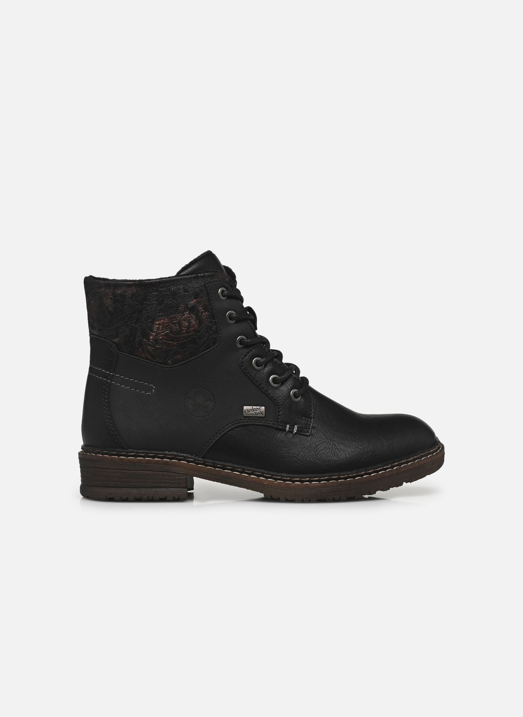 Geschnürte Stiefeletten 94712 damen schwarz Rieker Geschnürte Stiefeletten 94712 damen schwarz NOIR COMBINÉ