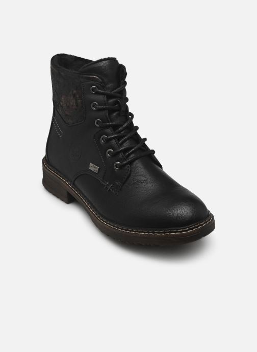 Rieker Veterlaarsjes 94712 dames zwart