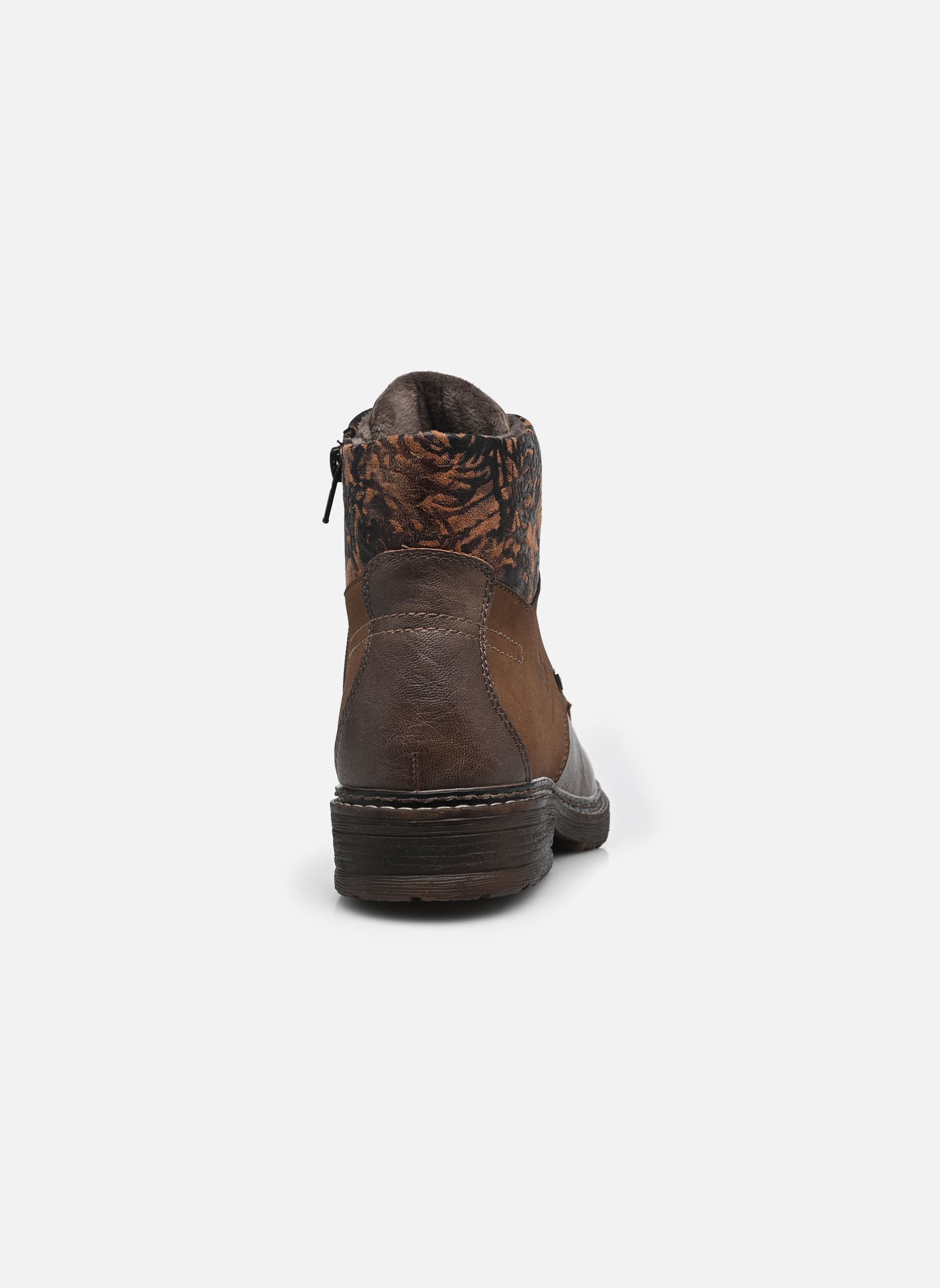 Geschnürte Stiefeletten 94712 damen braun Rieker Geschnürte Stiefeletten 94712 damen braun MARRON COMBINÉ
