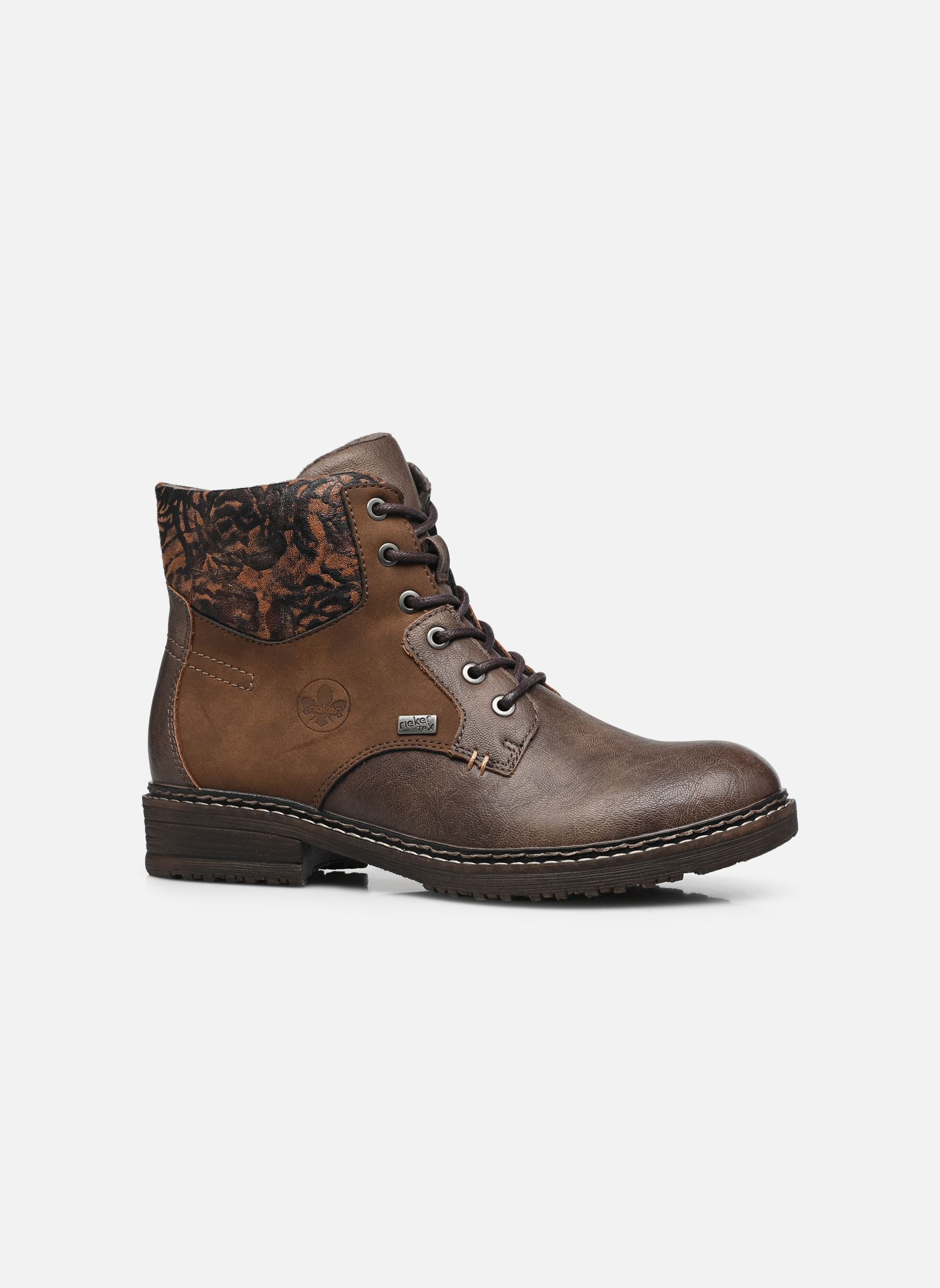 Geschnürte Stiefeletten 94712 damen braun Rieker Geschnürte Stiefeletten 94712 damen braun MARRON COMBINÉ