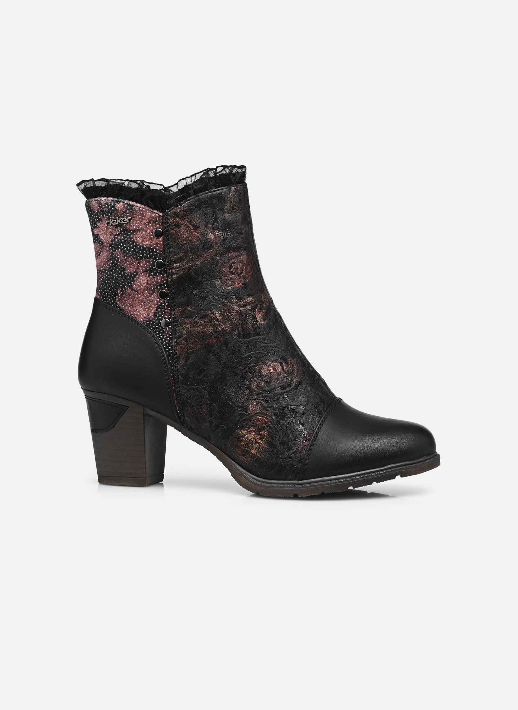 Enkellaarzen en boots 96064 dames zwart Rieker Enkellaarzen en boots 96064 dames zwart MULTICOLORE