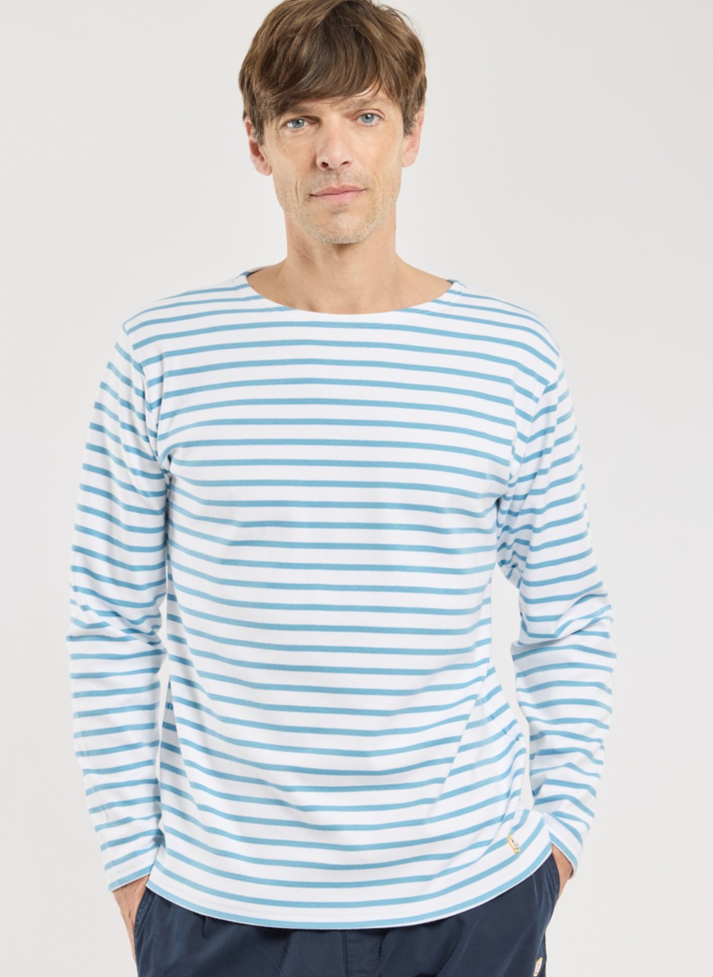 Tee-shirts Marinière 52297 dark blue/marine deep homme bleu Armor Lux Tee-shirts Marinière 52297 dark blue/marine deep homme bleu Bleu clair