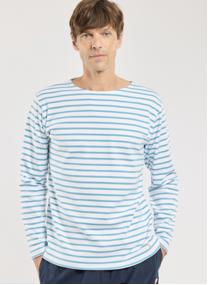 Tee-shirts Marinière 52297 dark blue/marine deep homme bleu