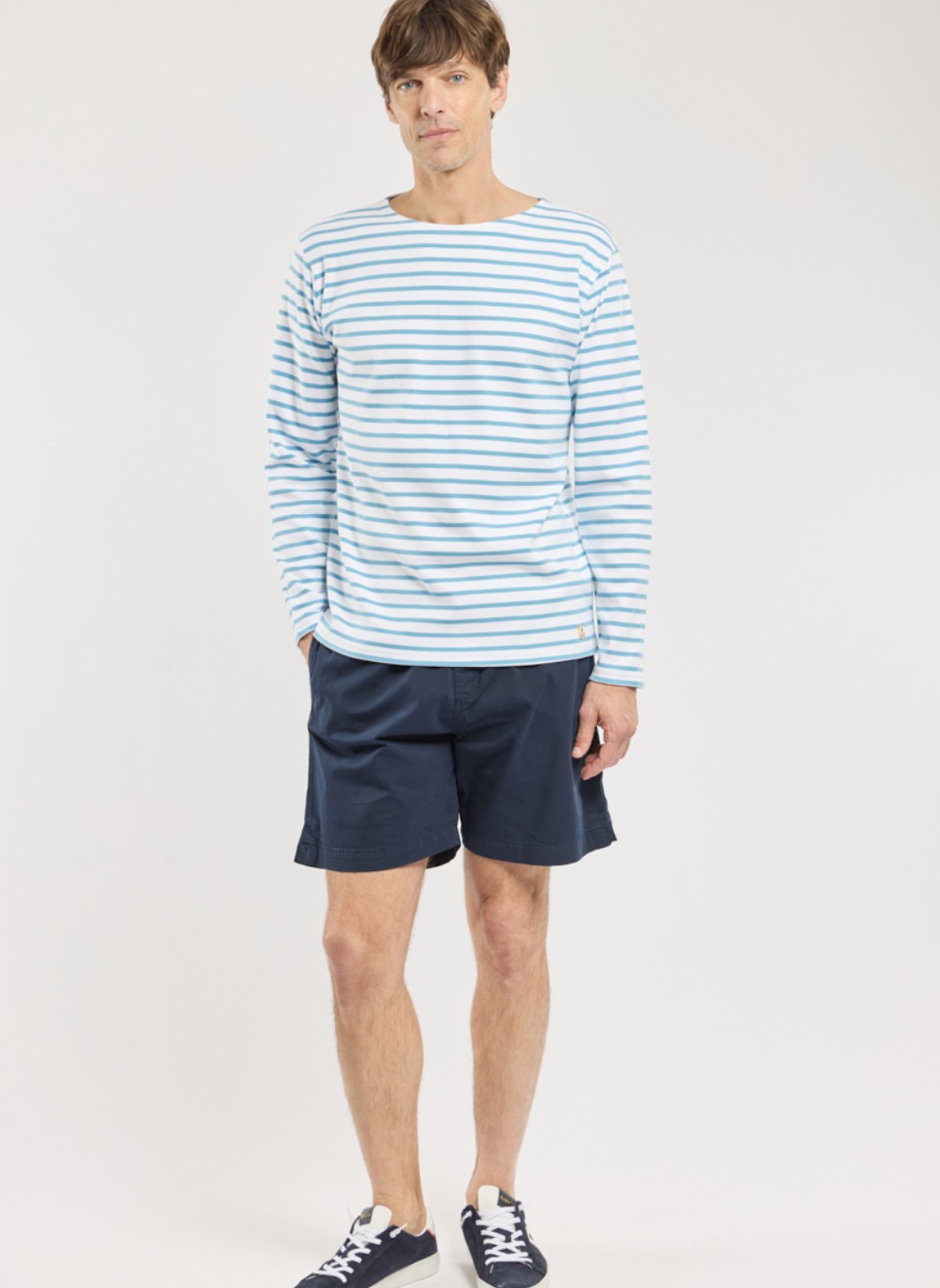 Tee-shirts Marinière 52297 dark blue/marine deep homme bleu Armor Lux Tee-shirts Marinière 52297 dark blue/marine deep homme bleu Bleu clair
