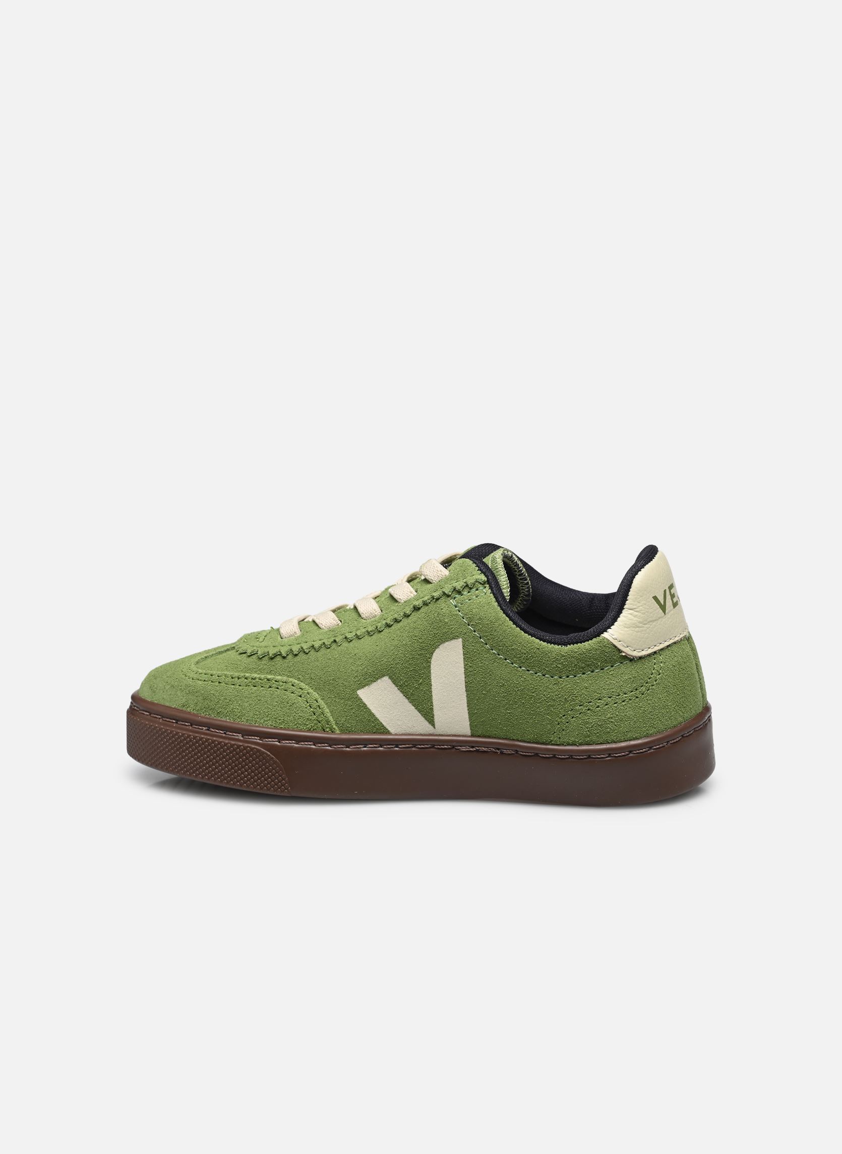 Baskets Small Volley Suede - Lacets élastiques vert Veja Baskets Small Volley Suede - Lacets élastiques vert KIWI_PIERRE_BARK