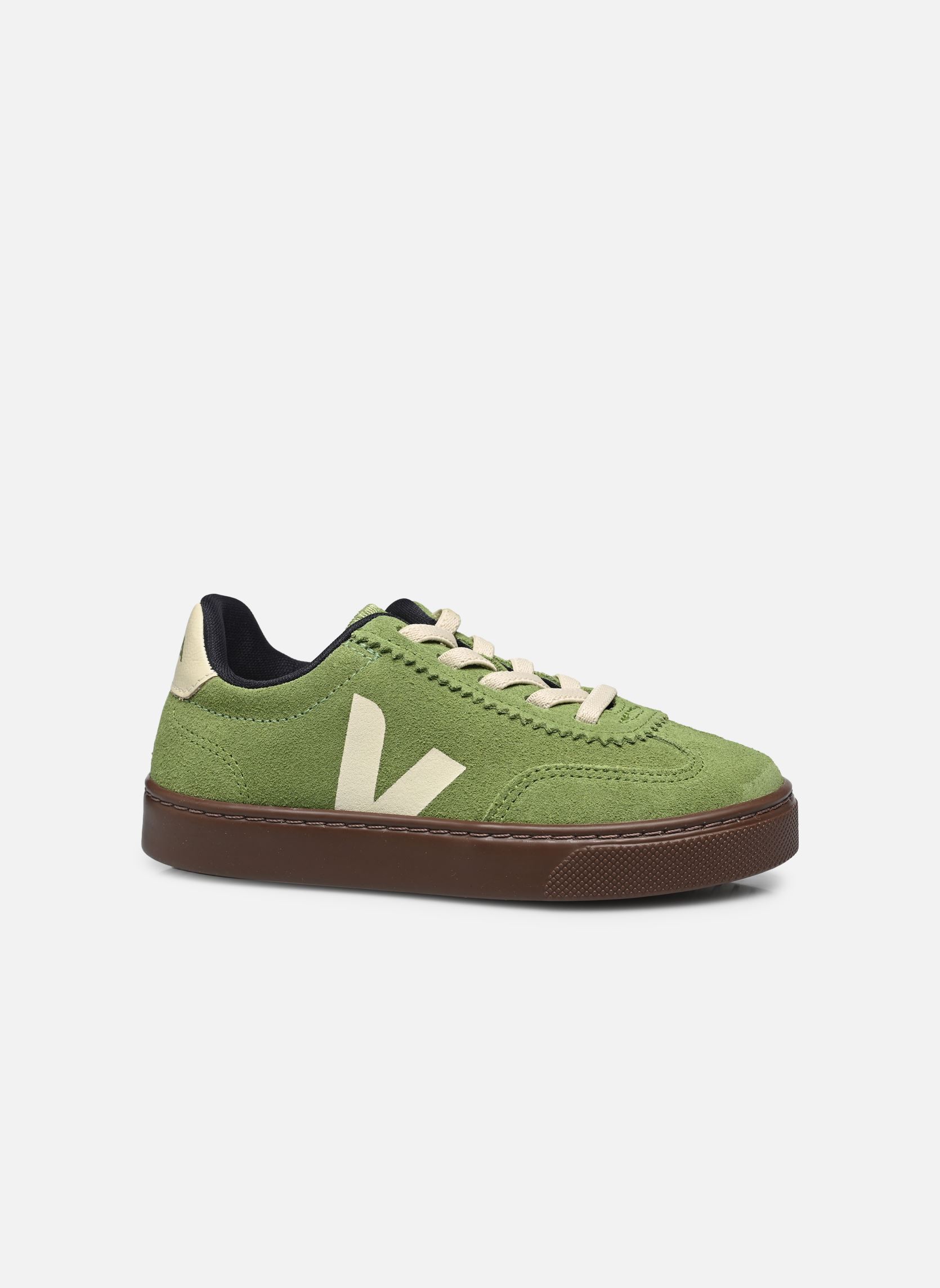 Baskets Small Volley Suede - Lacets élastiques vert Veja Baskets Small Volley Suede - Lacets élastiques vert KIWI_PIERRE_BARK