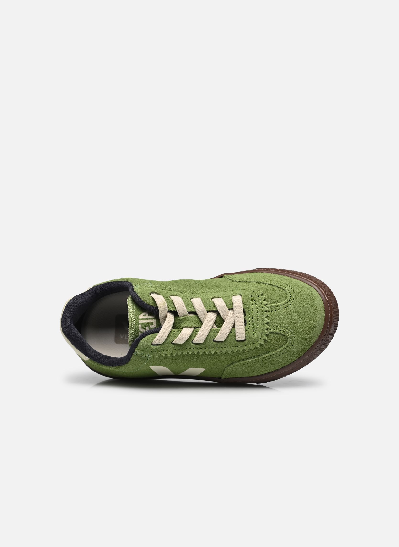 Baskets Small Volley Suede - Lacets élastiques vert Veja Baskets Small Volley Suede - Lacets élastiques vert KIWI_PIERRE_BARK