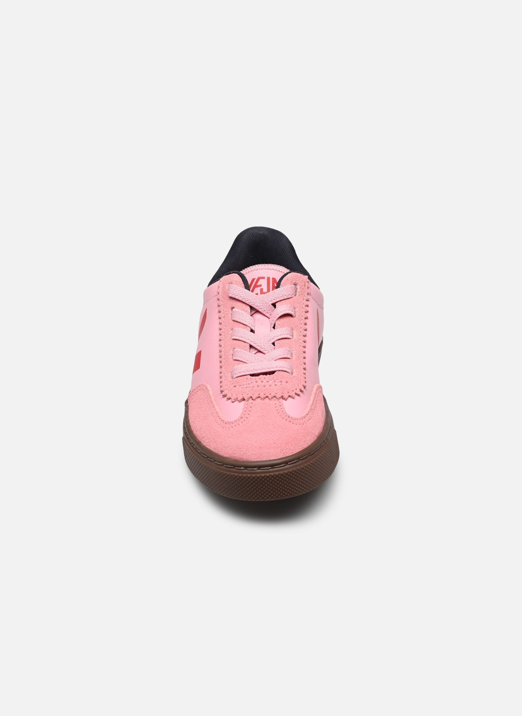 Baskets Small Volley O.T. Leather - Lacets élast fille rose Veja Baskets Small Volley O.T. Leather - Lacets élast fille rose GUIMAUVE_PEKIN_BARK