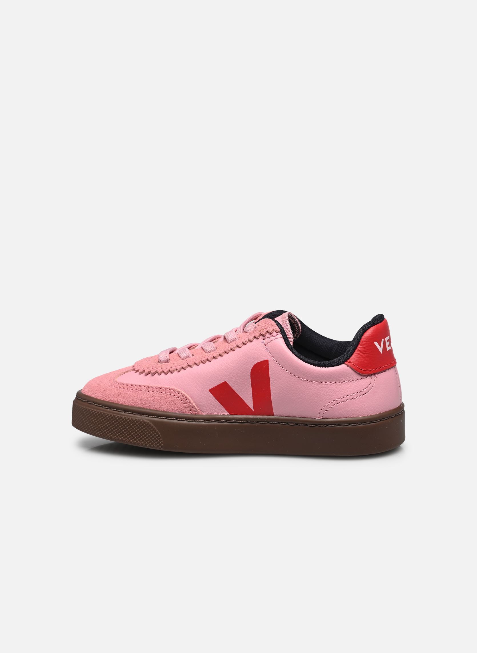 Baskets Small Volley O.T. Leather - Lacets élast fille rose Veja Baskets Small Volley O.T. Leather - Lacets élast fille rose GUIMAUVE_PEKIN_BARK