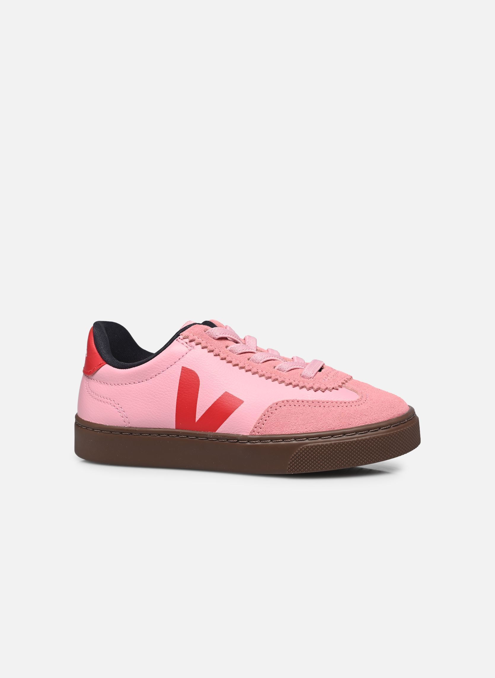 Baskets Small Volley O.T. Leather - Lacets élast fille rose Veja Baskets Small Volley O.T. Leather - Lacets élast fille rose GUIMAUVE_PEKIN_BARK