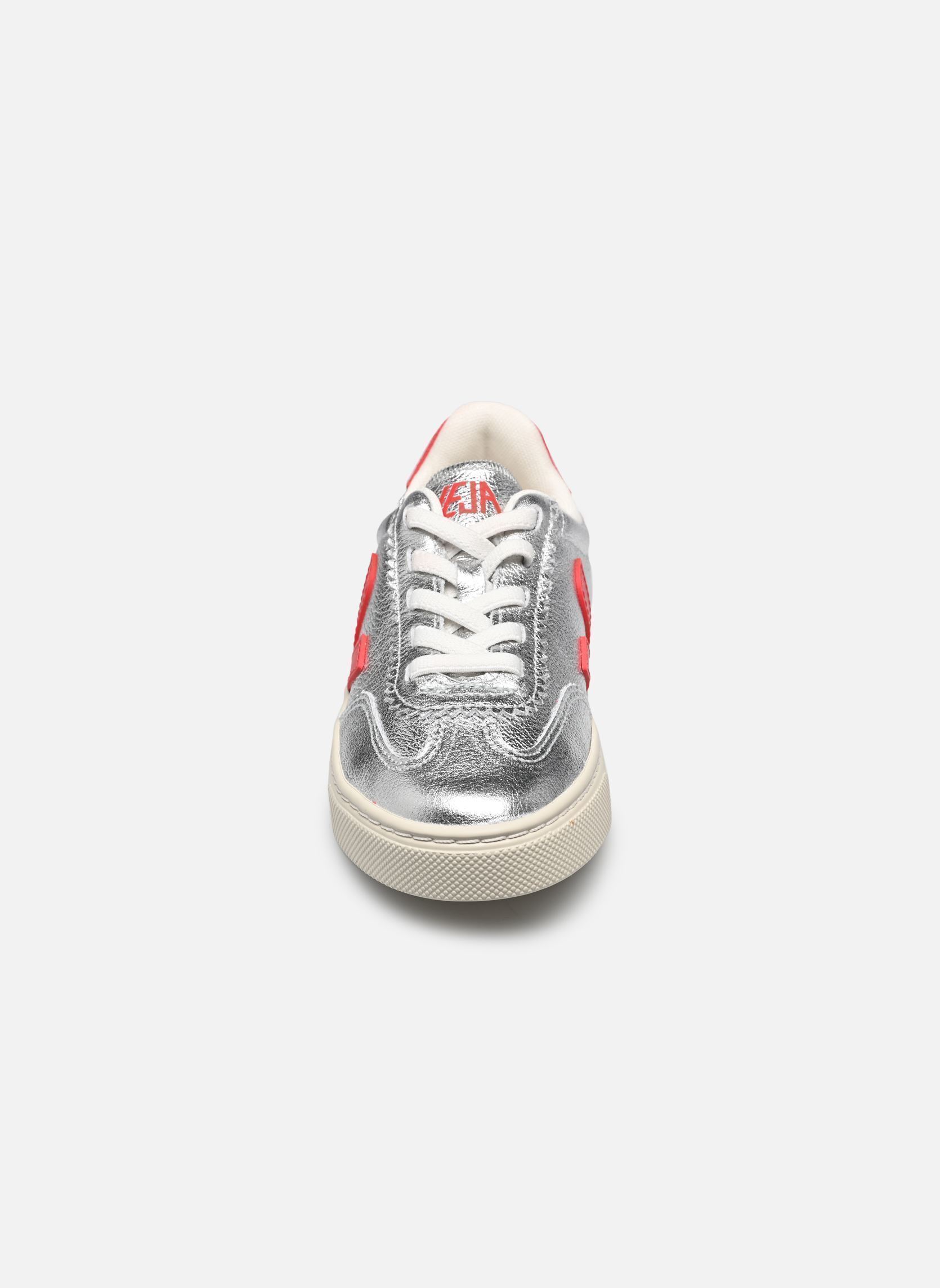 Sneaker Small Volley O.T. Leather - Lacets élast mädchen silber Veja Sneaker Small Volley O.T. Leather - Lacets élast mädchen silber SILVER_PEKIN
