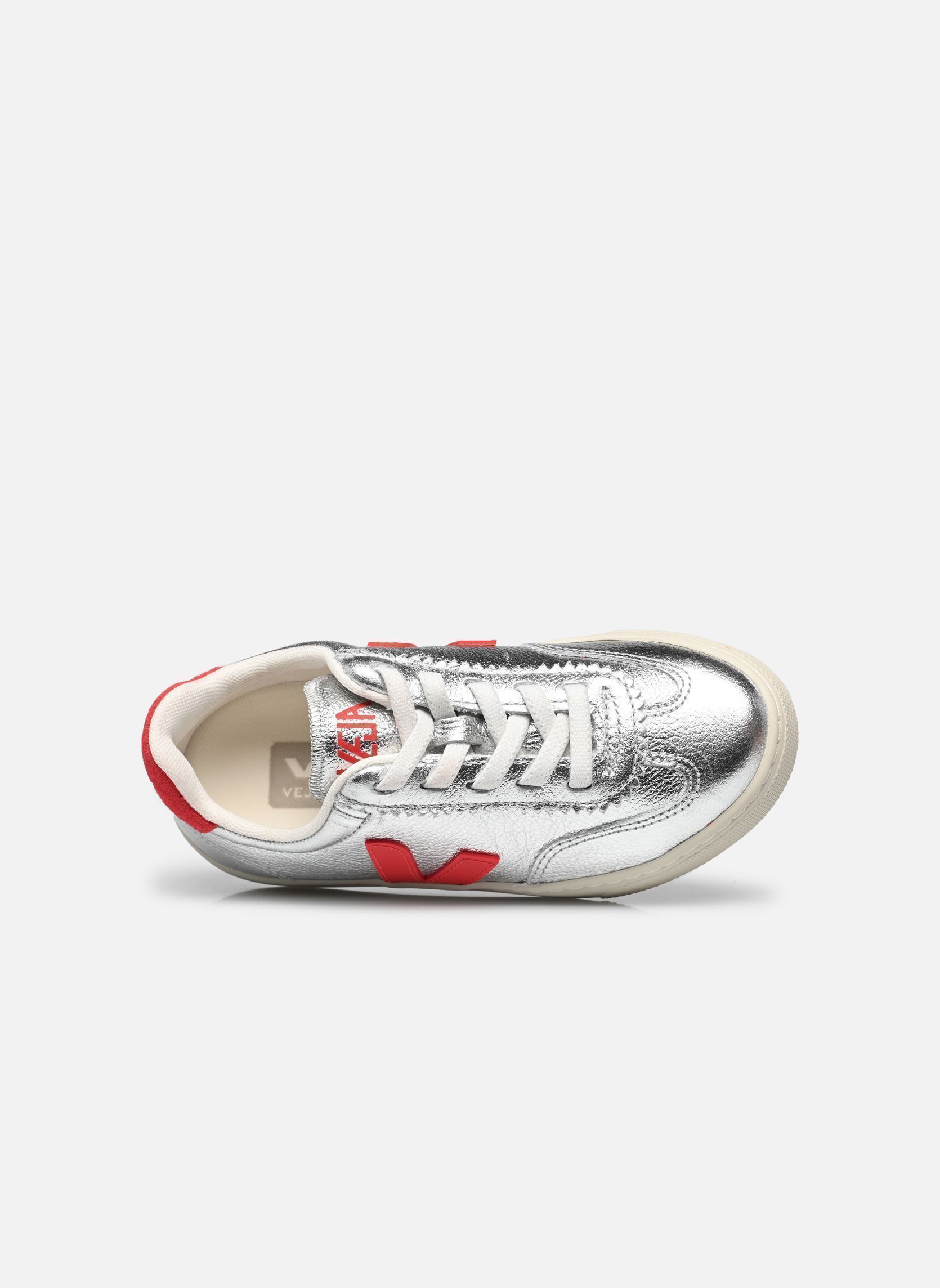 Sneaker Small Volley O.T. Leather - Lacets élast mädchen silber Veja Sneaker Small Volley O.T. Leather - Lacets élast mädchen silber SILVER_PEKIN