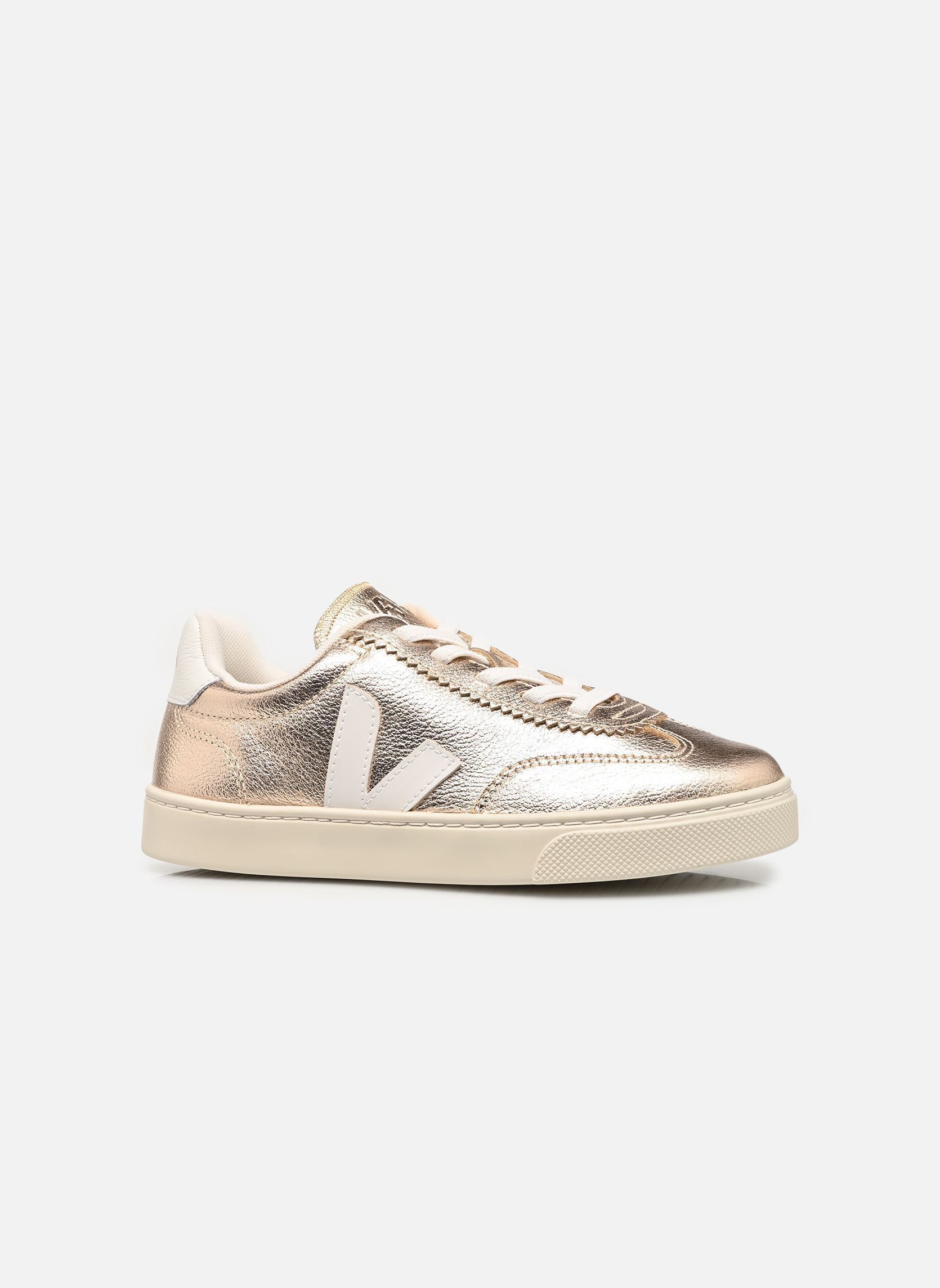 Baskets Small Volley O.T. Leather - Lacets élast fille or et bronze Veja Baskets Small Volley O.T. Leather - Lacets élast fille or et bronze PLATINE_WHITE