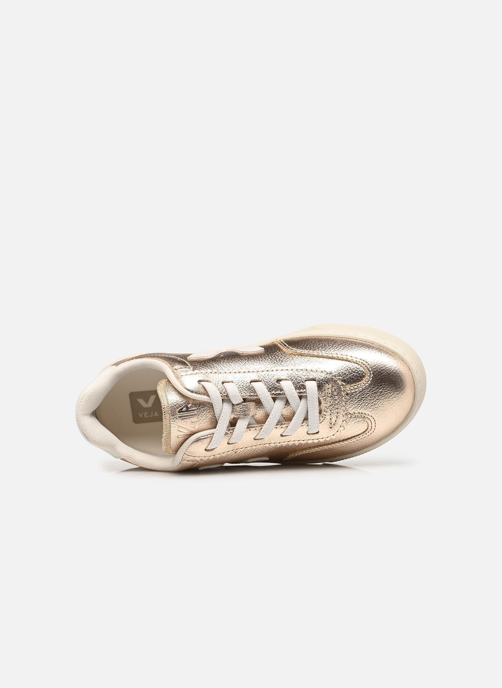 Baskets Small Volley O.T. Leather - Lacets élast fille or et bronze Veja Baskets Small Volley O.T. Leather - Lacets élast fille or et bronze PLATINE_WHITE