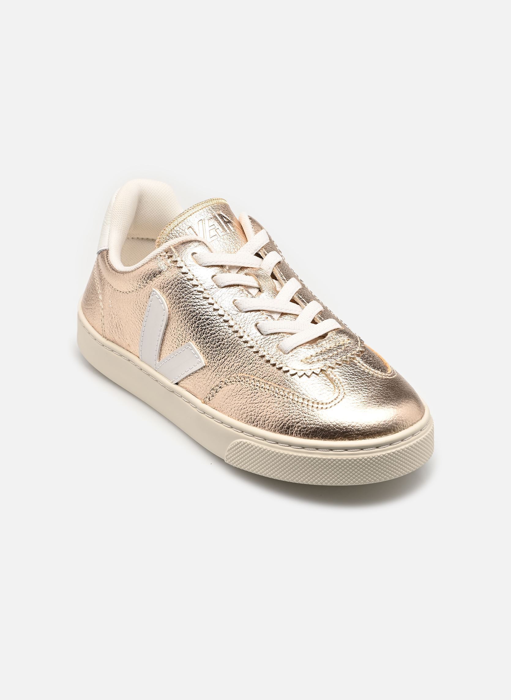 Baskets Veja Small Volley O.T. Leather - Lacets élastiques pour Enfant - SY2021516C