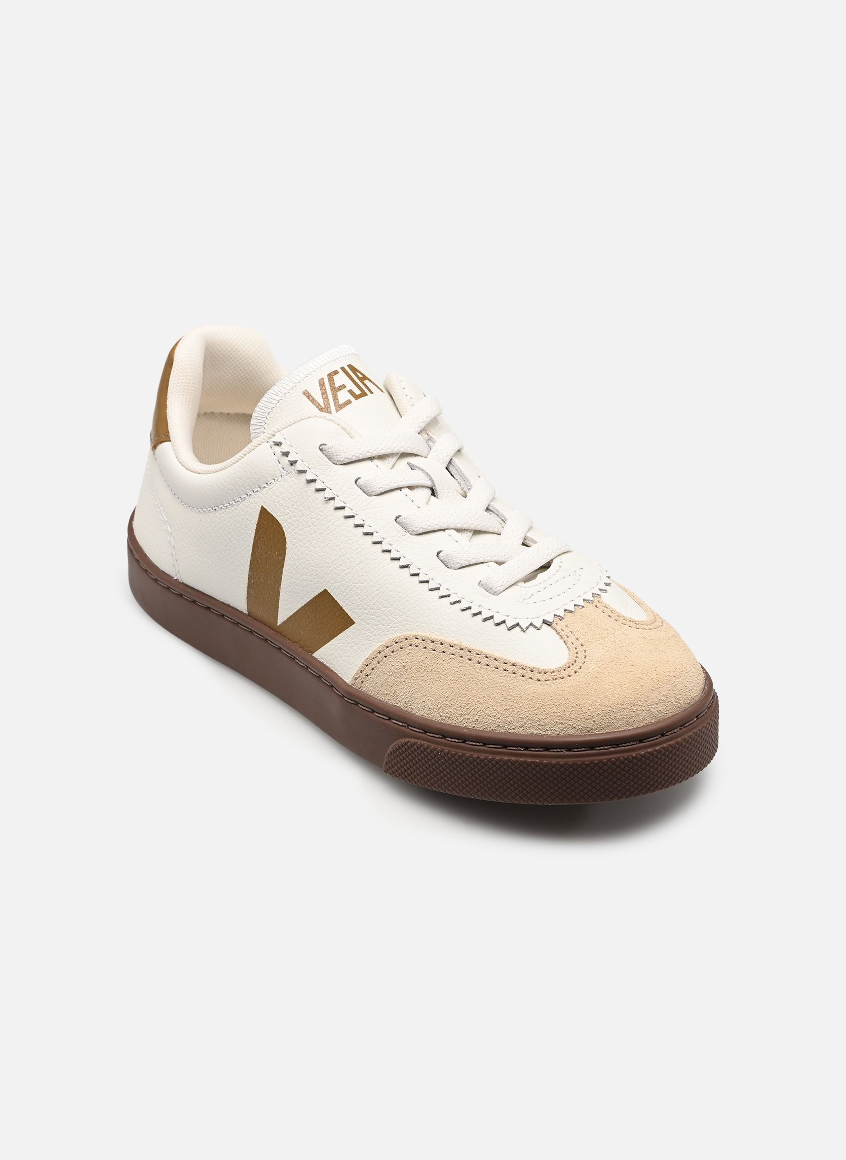 Baskets Veja Small Volley O.T. Leather - Lacets élastiques pour Enfant - SY2021566C