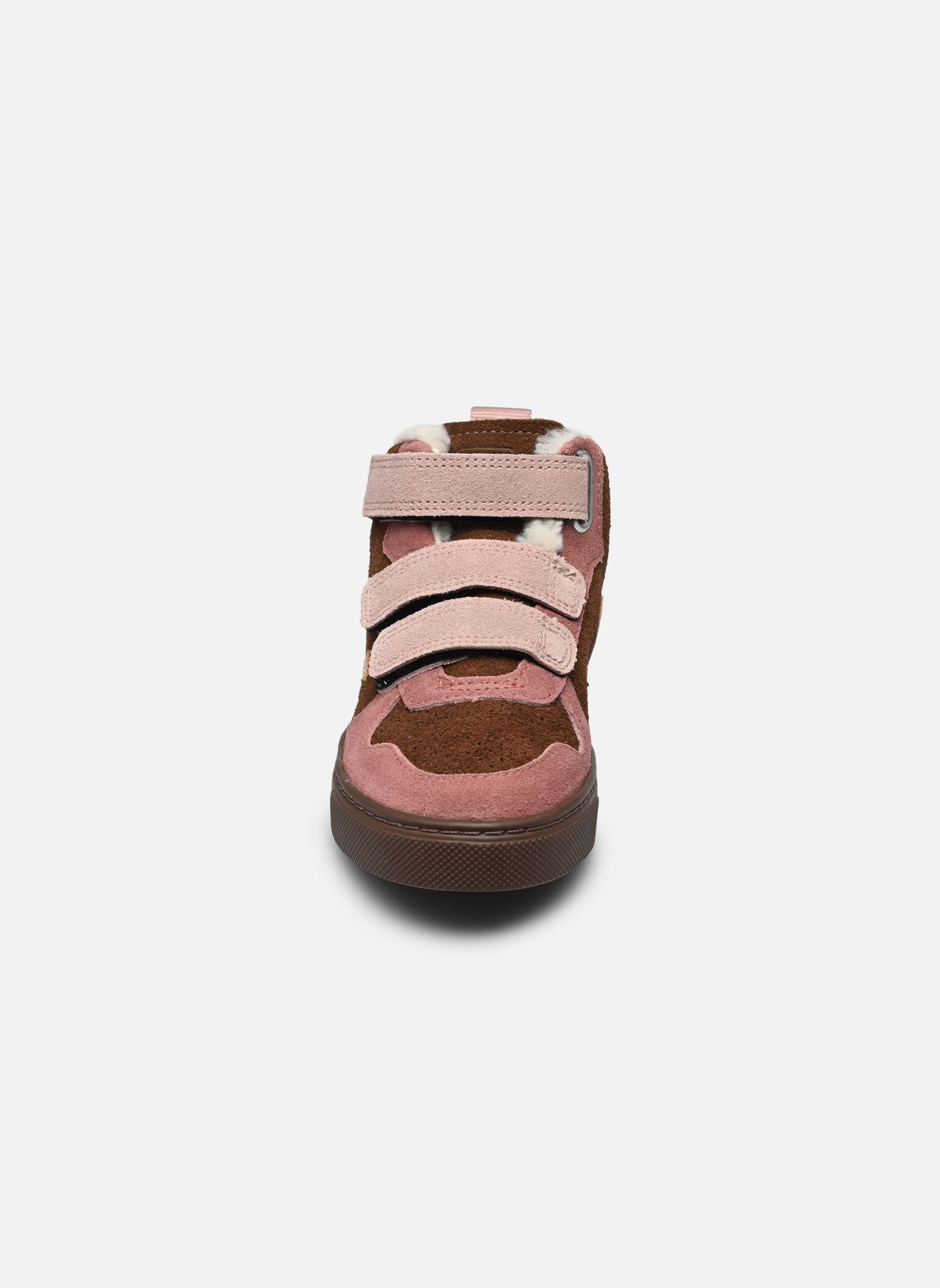 Baskets Small V-10 Mid Winter Suede fille marron Veja Baskets Small V-10 Mid Winter Suede fille marron WALNUT_PLATINE_BARK