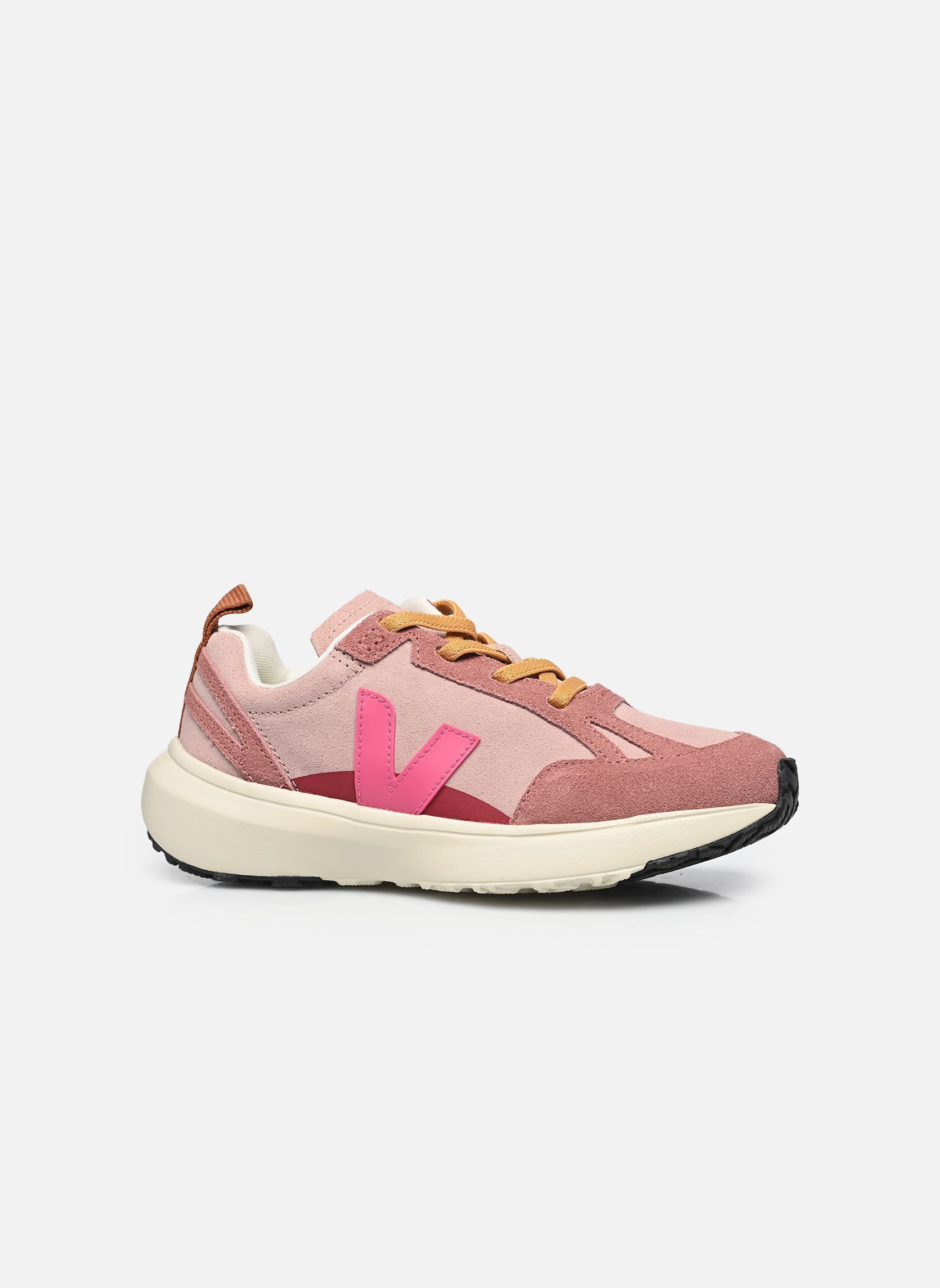 Baskets Small Canary Light Suede fille rose Veja Baskets Small Canary Light Suede fille rose BABE_MIA
