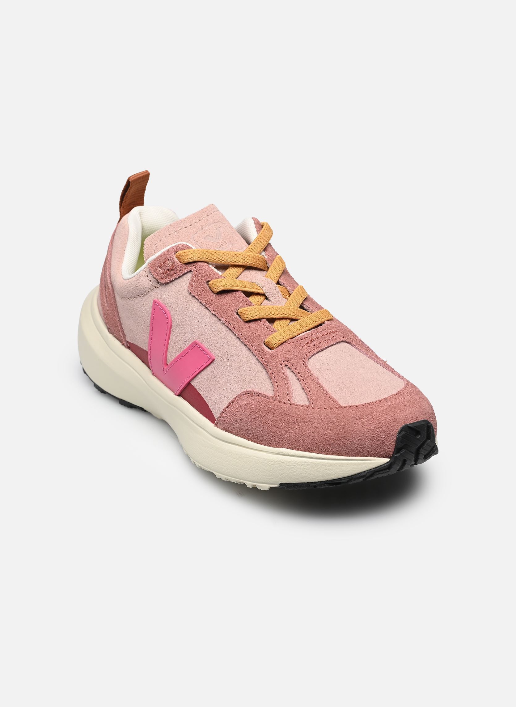 Baskets Small Canary Light Suede fille rose Veja Baskets Small Canary Light Suede fille rose BABE_MIA