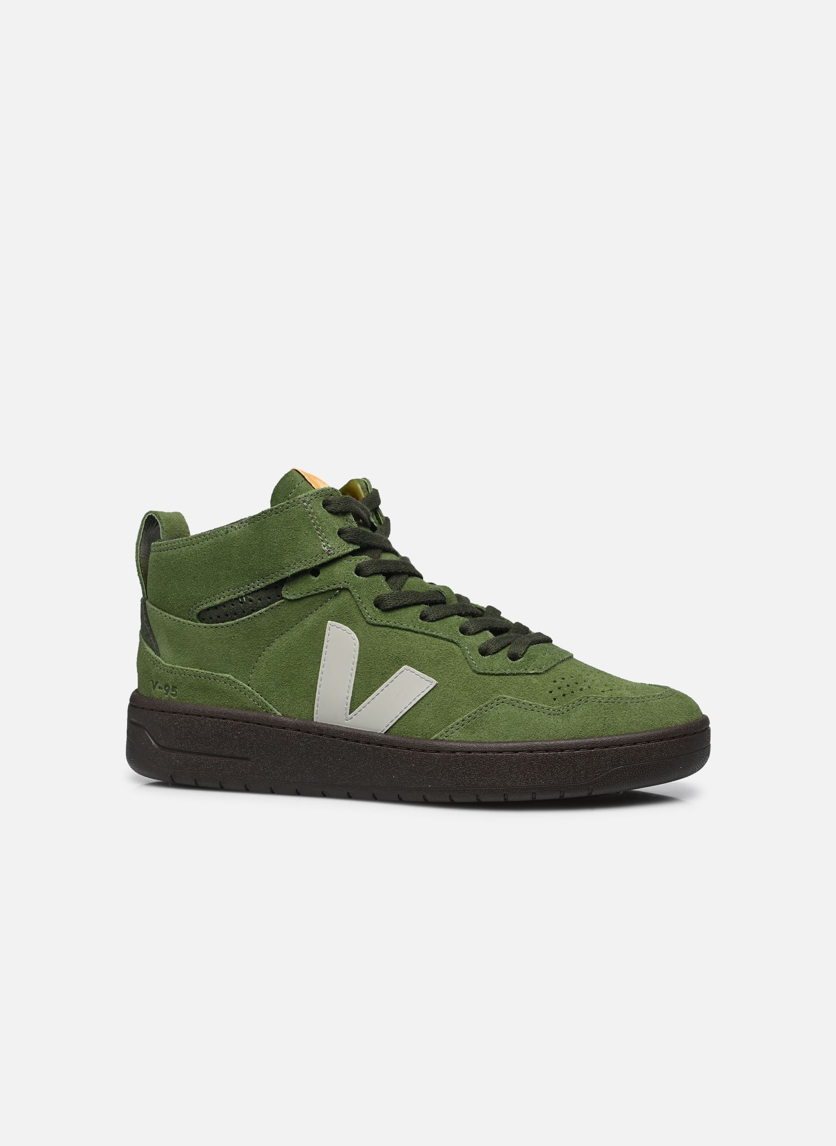 Knöchelhohe Sneaker V-95 SUEDE herren grün Veja Knöchelhohe Sneaker V-95 SUEDE herren grün MILITAR_OXFORD-GREY
