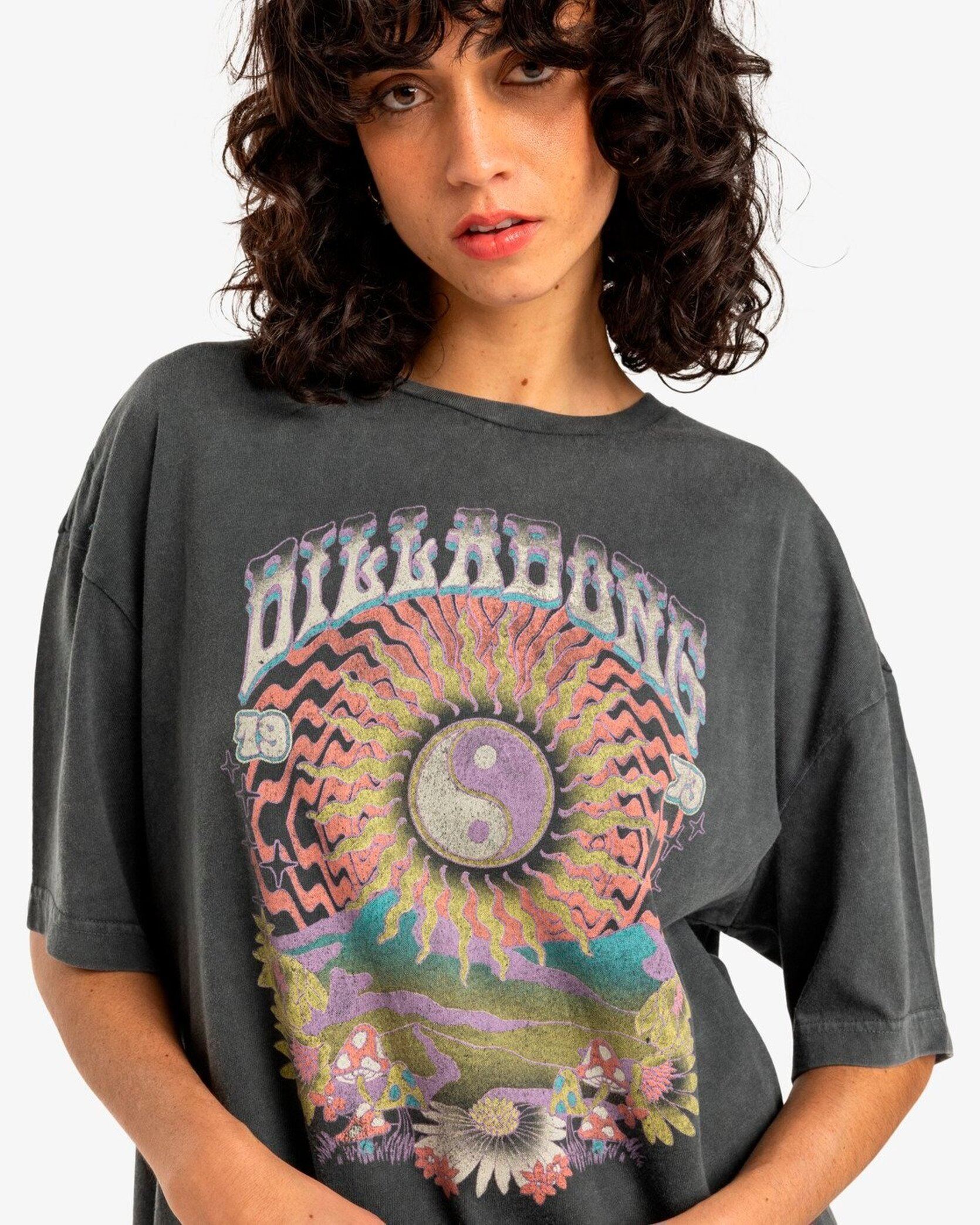 T-shirts met korte mouwen Celio Grande dames zwart Billabong T-shirts met korte mouwen Celio Grande dames zwart OFF BLACK