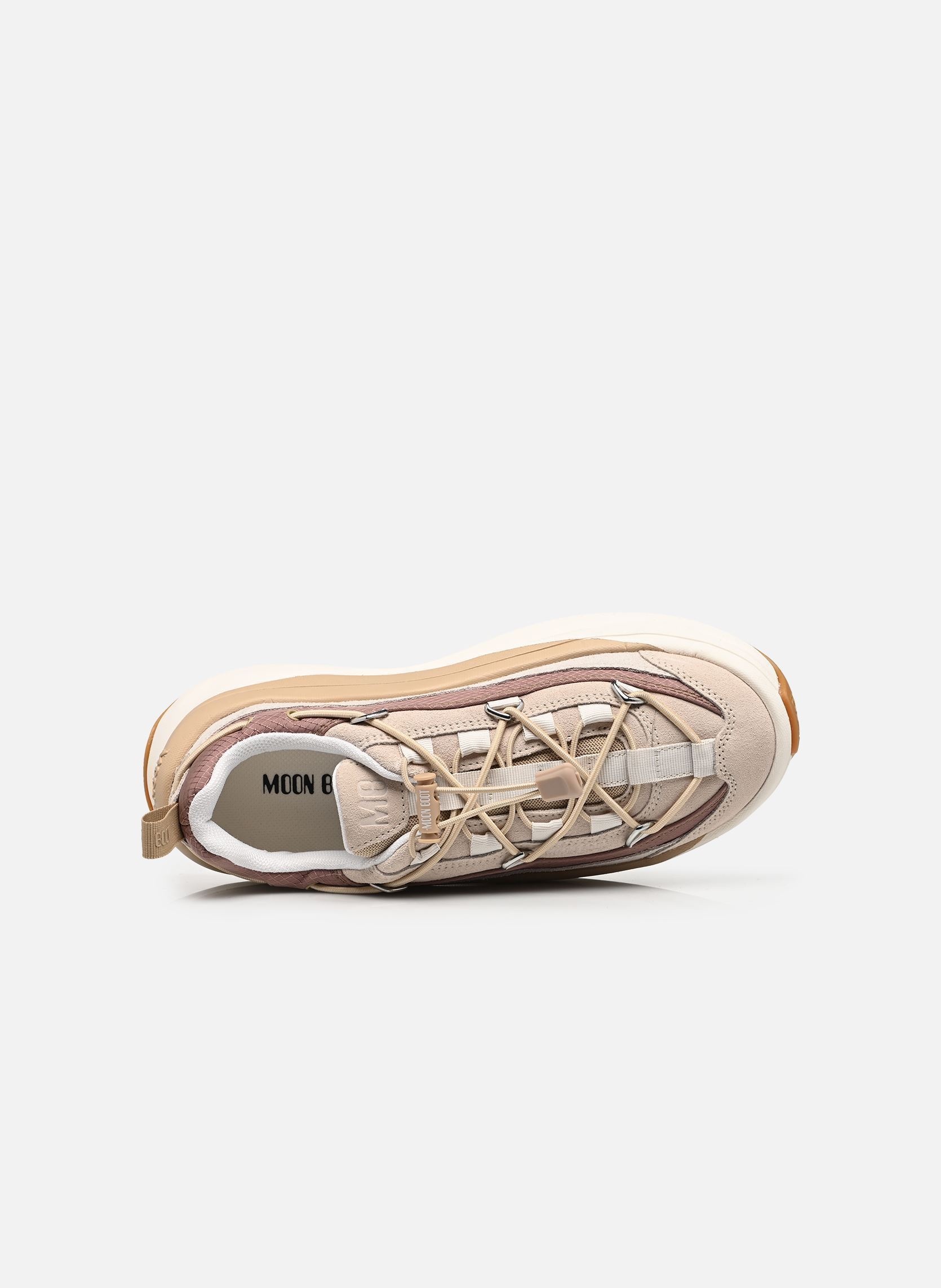 Baskets MB MOON247 XLACE femme beige Moon Boot Baskets MB MOON247 XLACE femme beige AH05 OFF WHITE/TAUPE