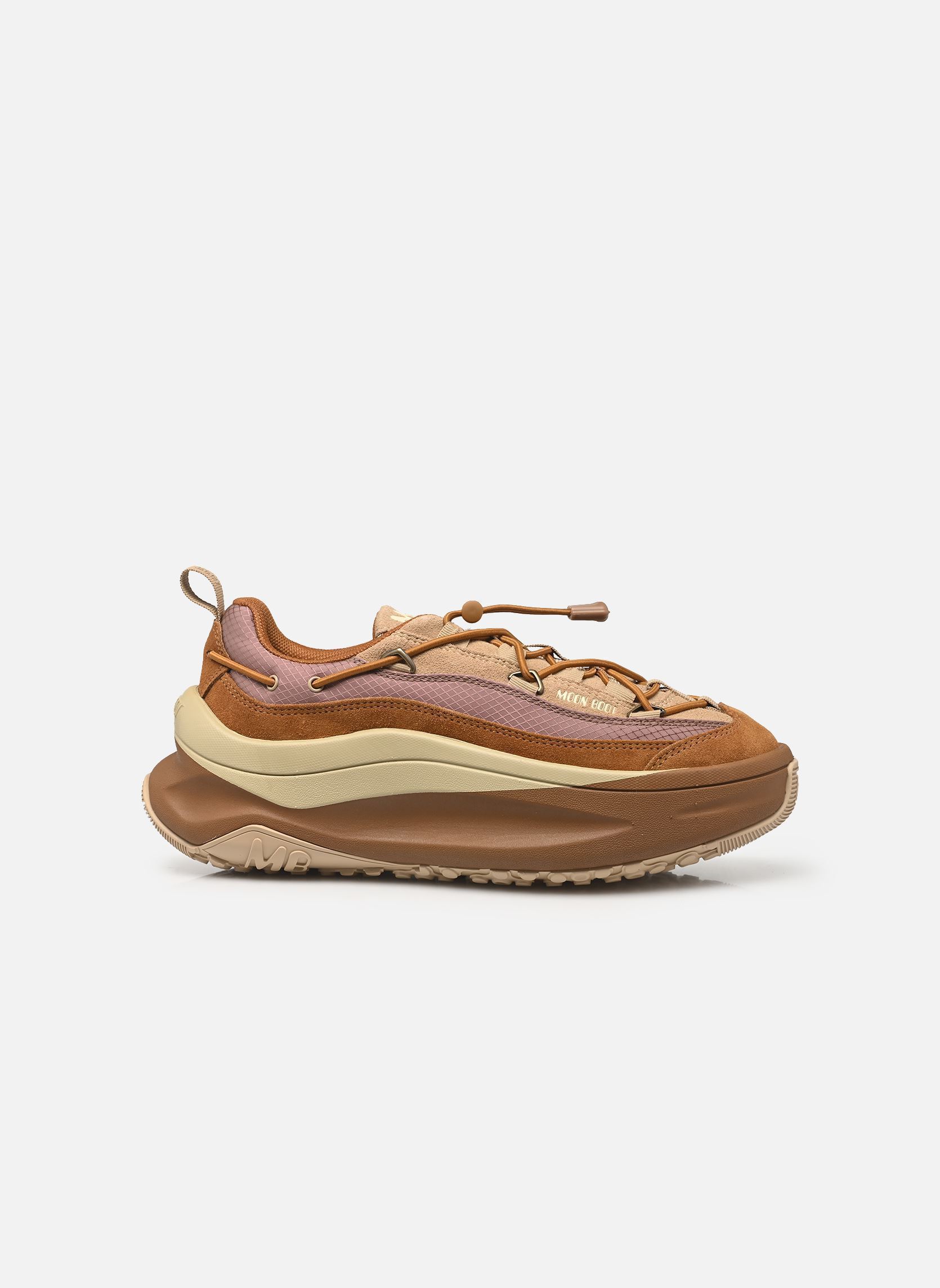 Baskets MB MOON247 XLACE femme marron Moon Boot Baskets MB MOON247 XLACE femme marron M034 SAFARI