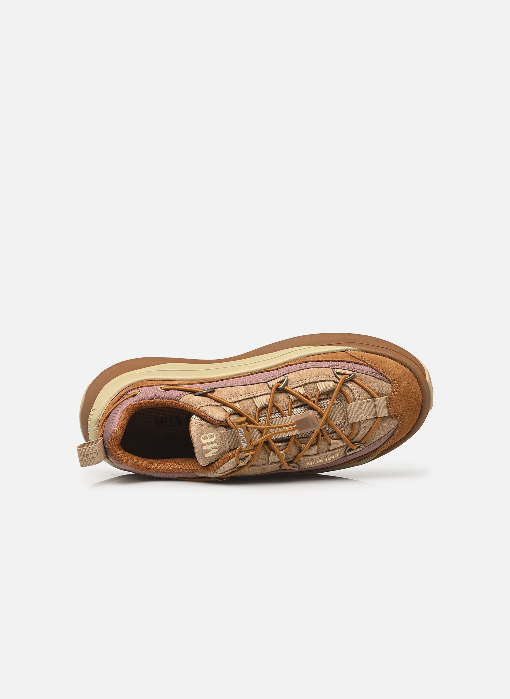 Baskets MB MOON247 XLACE femme marron Moon Boot Baskets MB MOON247 XLACE femme marron M034 SAFARI