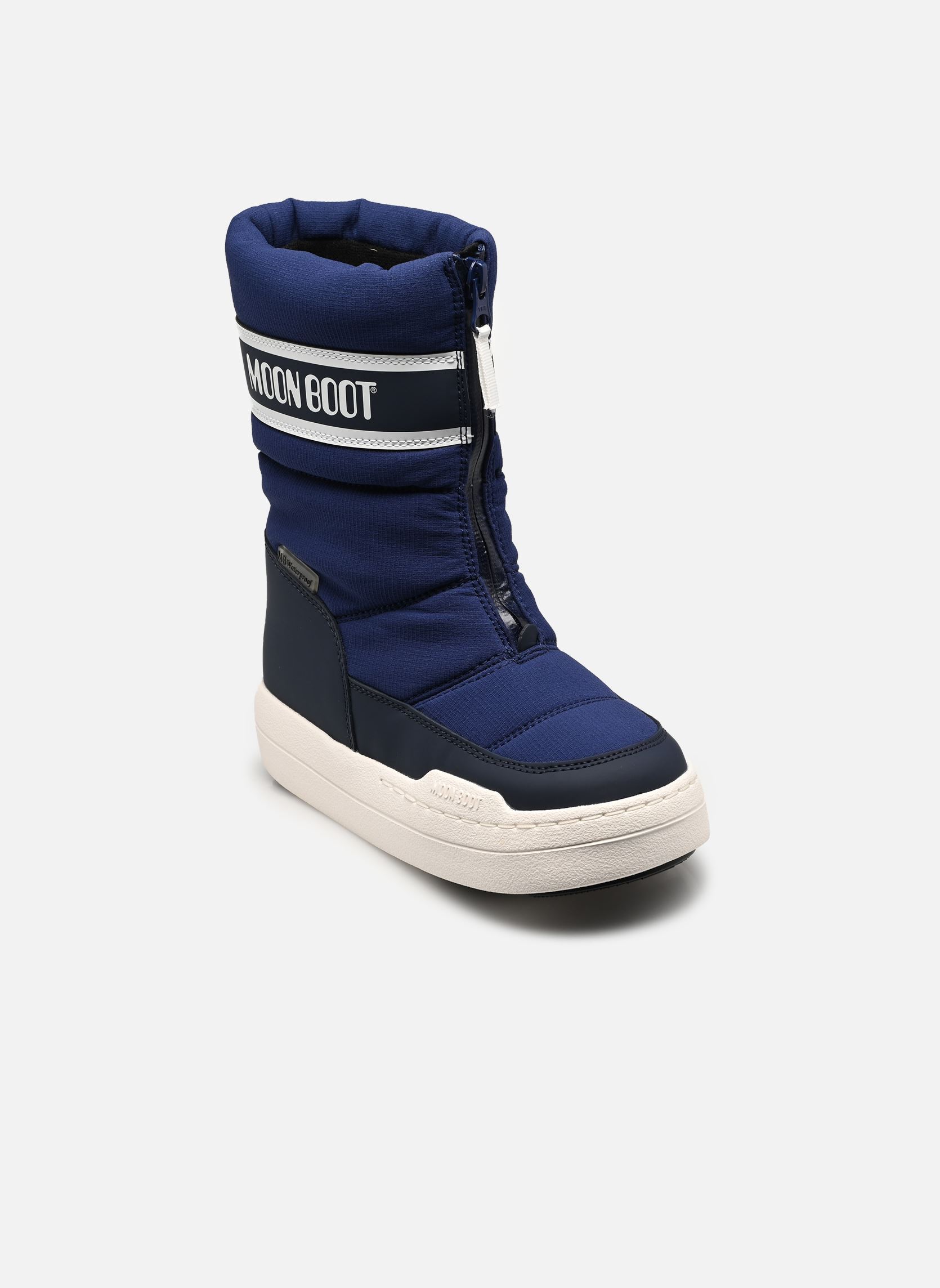 Snowboots MB JR PARK ZIP HIGH WP jongens blauw Moon Boot Snowboots MB JR PARK ZIP HIGH WP jongens blauw F017 BLUE NAVY