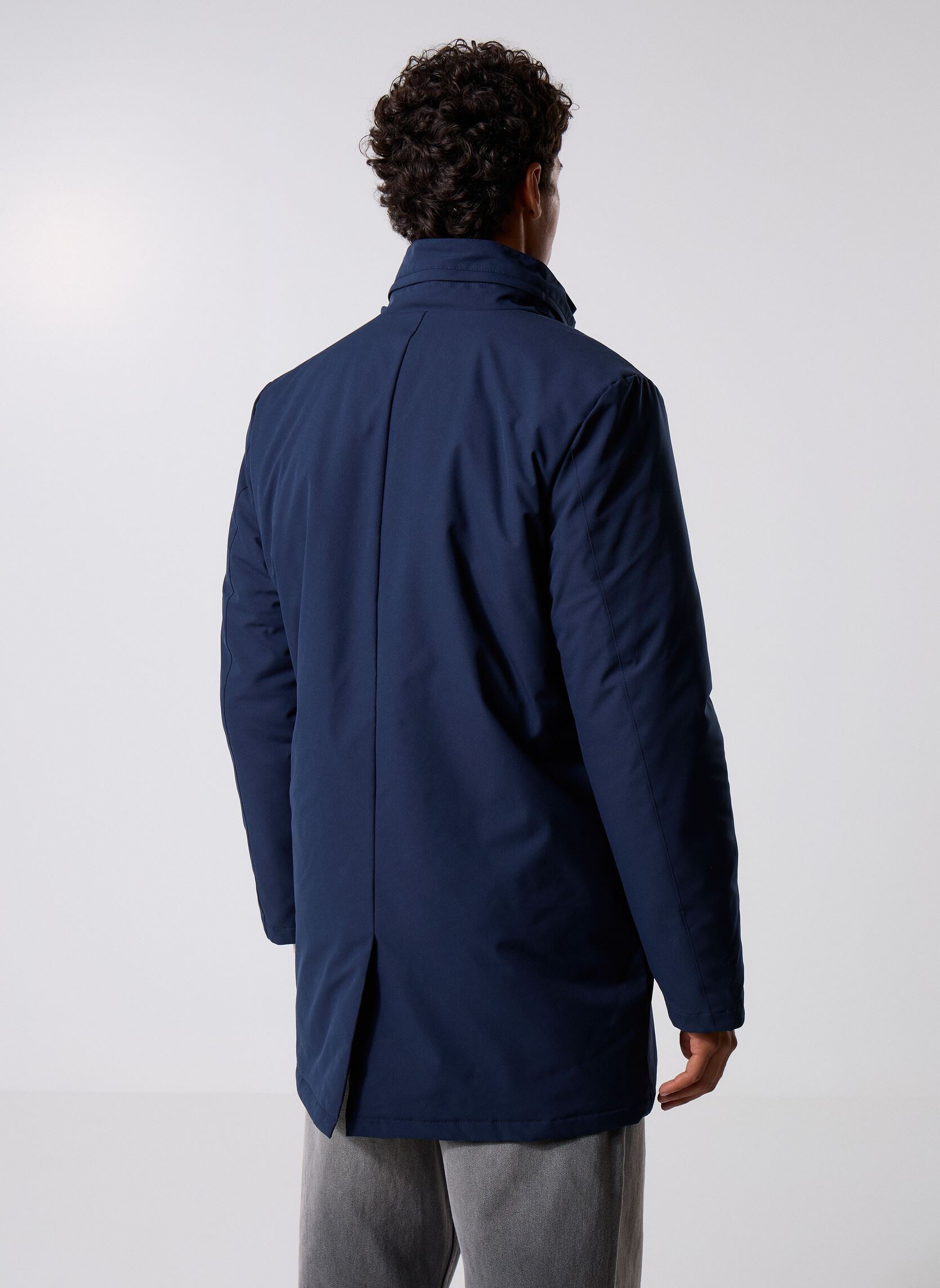 Winterjas PARKABLOU heren blauw Marvin&Co Winterjas PARKABLOU heren blauw DARK SHAPPHIRE