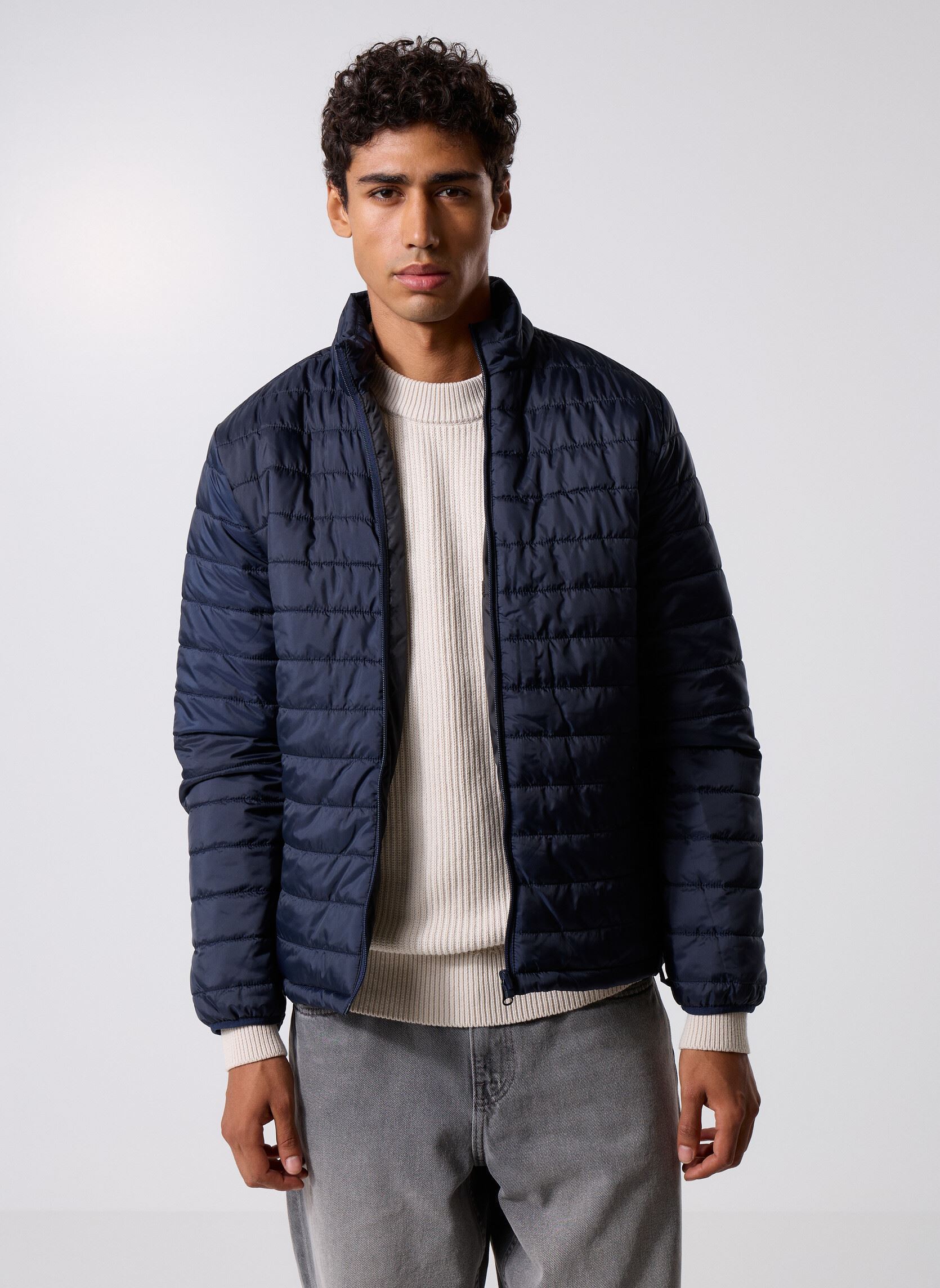Winterjas PARKABLOU heren blauw Marvin&Co Winterjas PARKABLOU heren blauw DARK SHAPPHIRE