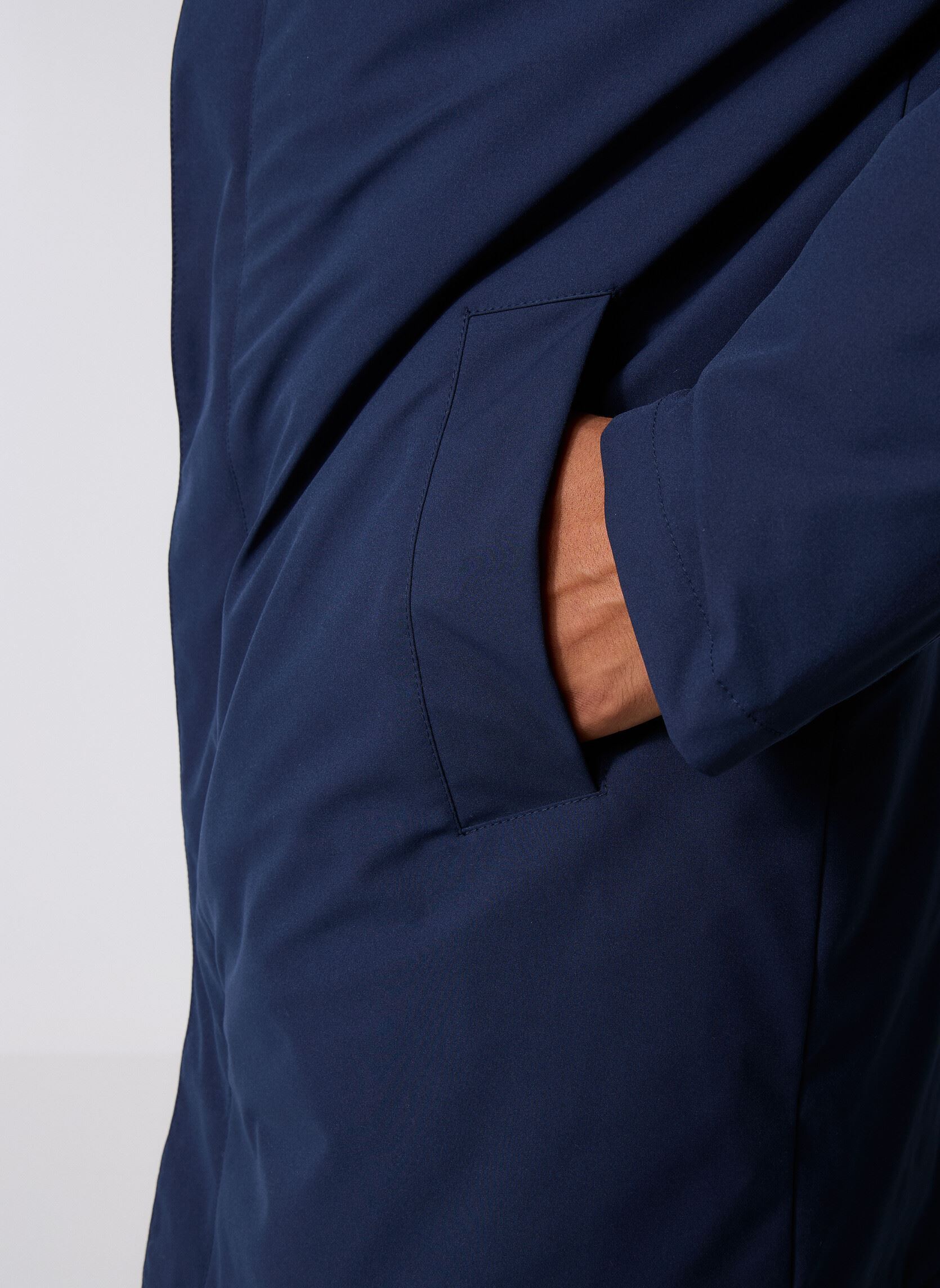 Winterjas PARKABLOU heren blauw Marvin&Co Winterjas PARKABLOU heren blauw DARK SHAPPHIRE