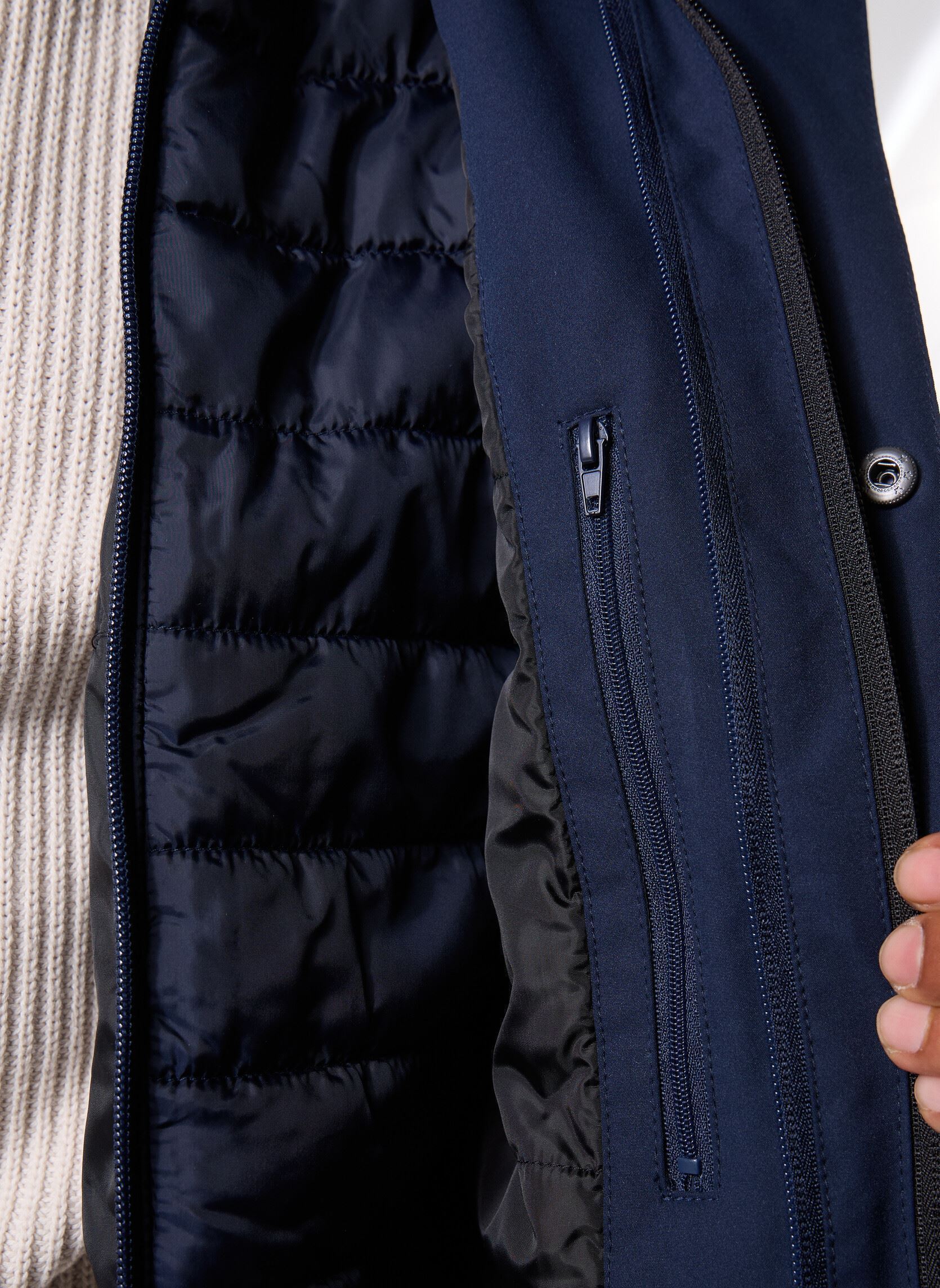 Winterjas PARKABLOU heren blauw Marvin&Co Winterjas PARKABLOU heren blauw DARK SHAPPHIRE