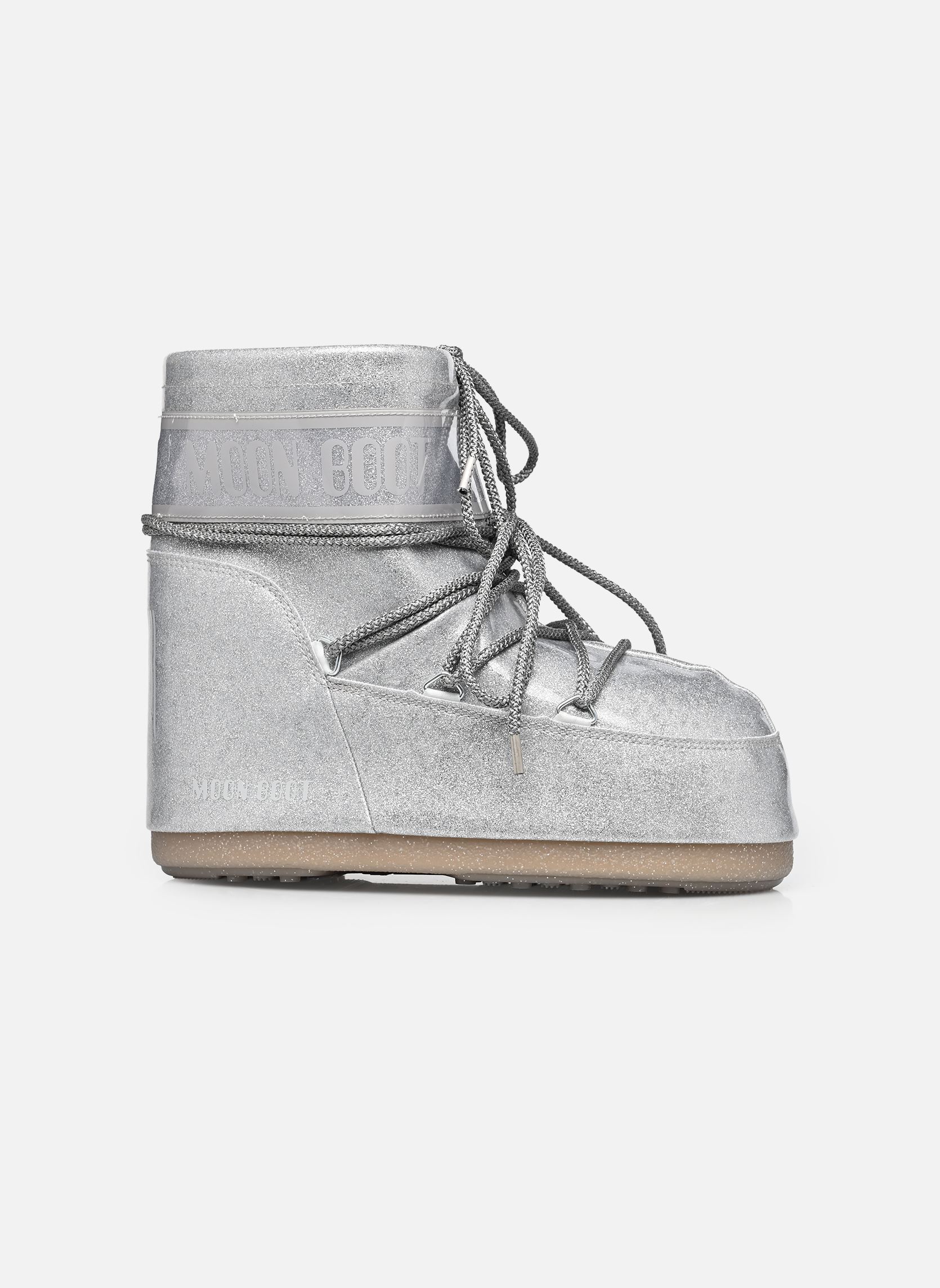 Snowboots MB ICON LOW GLITTER dames zilver Moon Boot Snowboots MB ICON LOW GLITTER dames zilver H001 SILVER