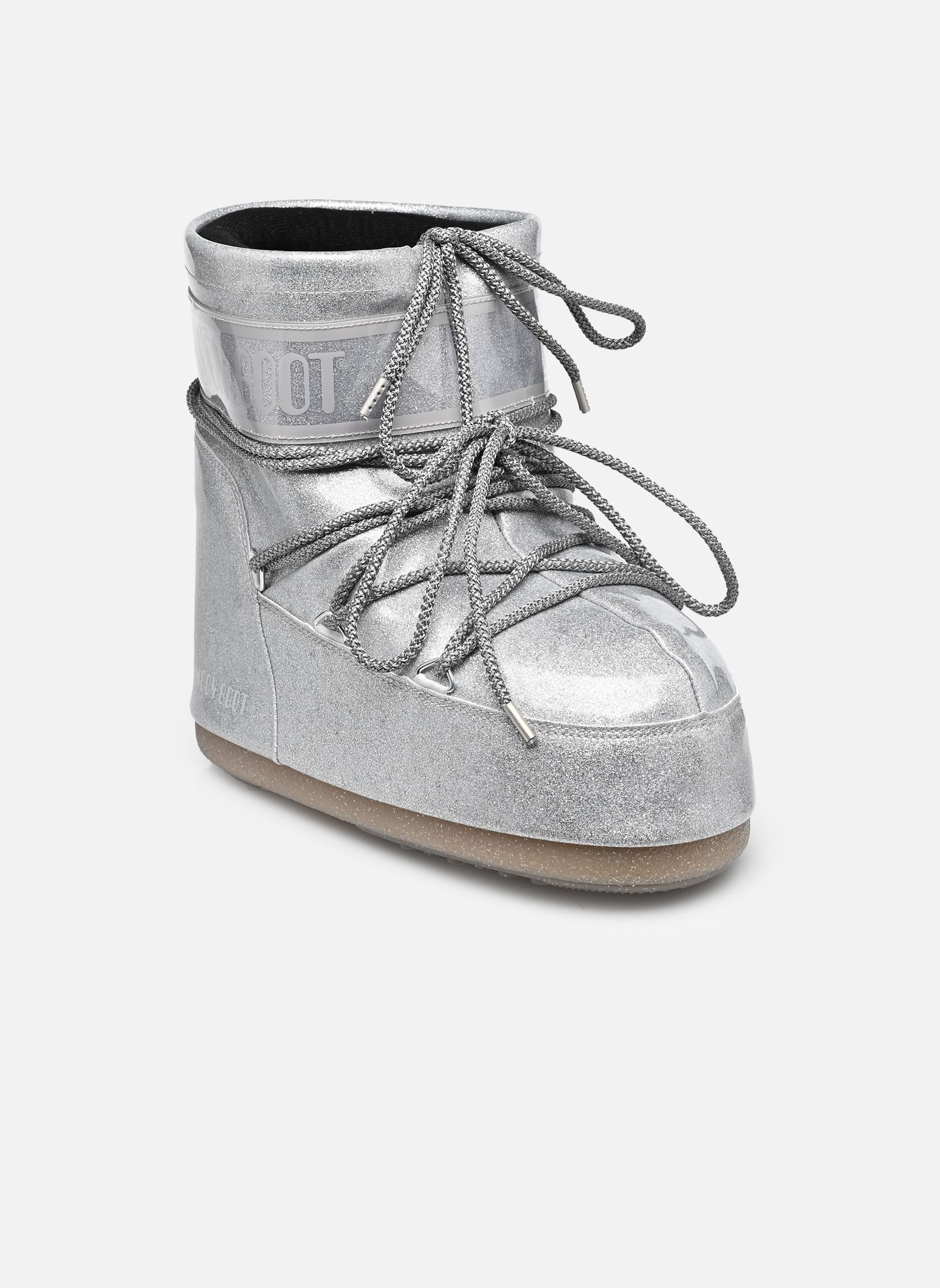 Snowboots MB ICON LOW GLITTER dames zilver Moon Boot Snowboots MB ICON LOW GLITTER dames zilver H001 SILVER