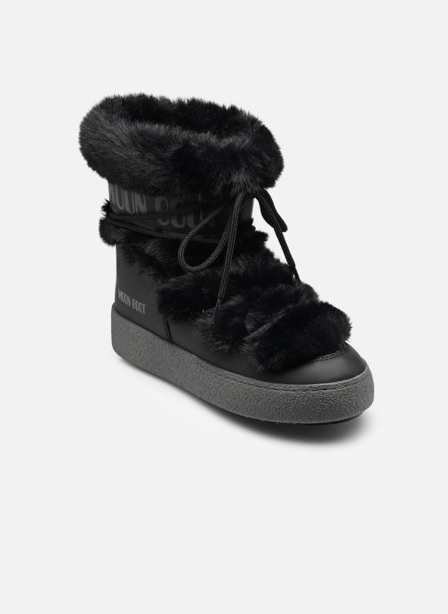 Moon Boot Snowboots MB LTRACK FAUX FUR WP dames zwart
